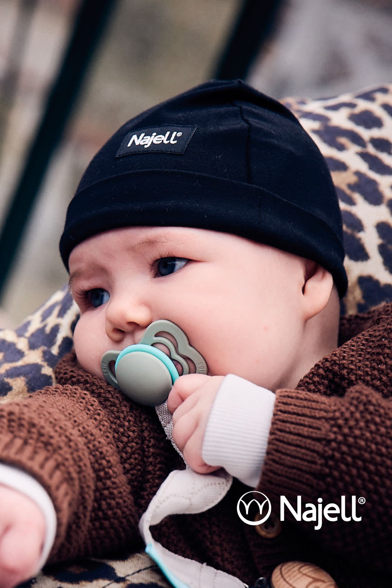 Najell Pacifier Clip Oat Beige 3
