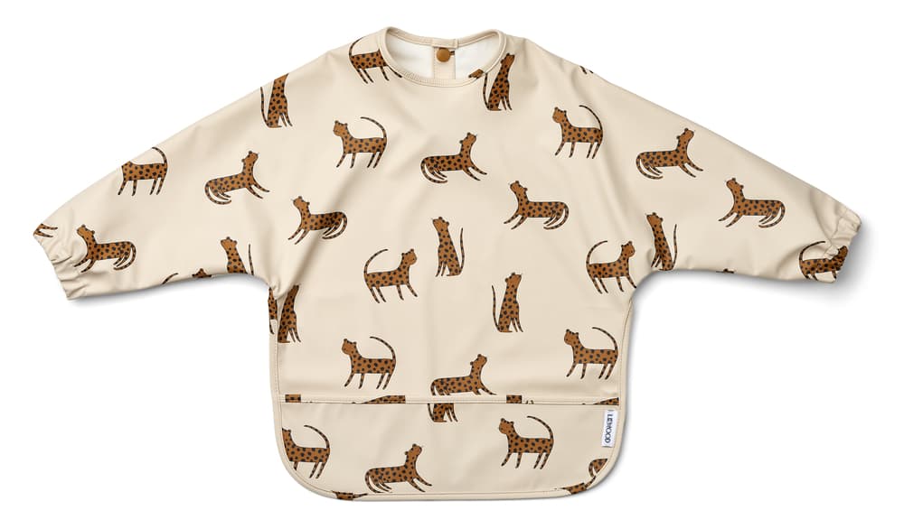 LIEWOOD Merle Långärmad Haklapp Leopard Sandy