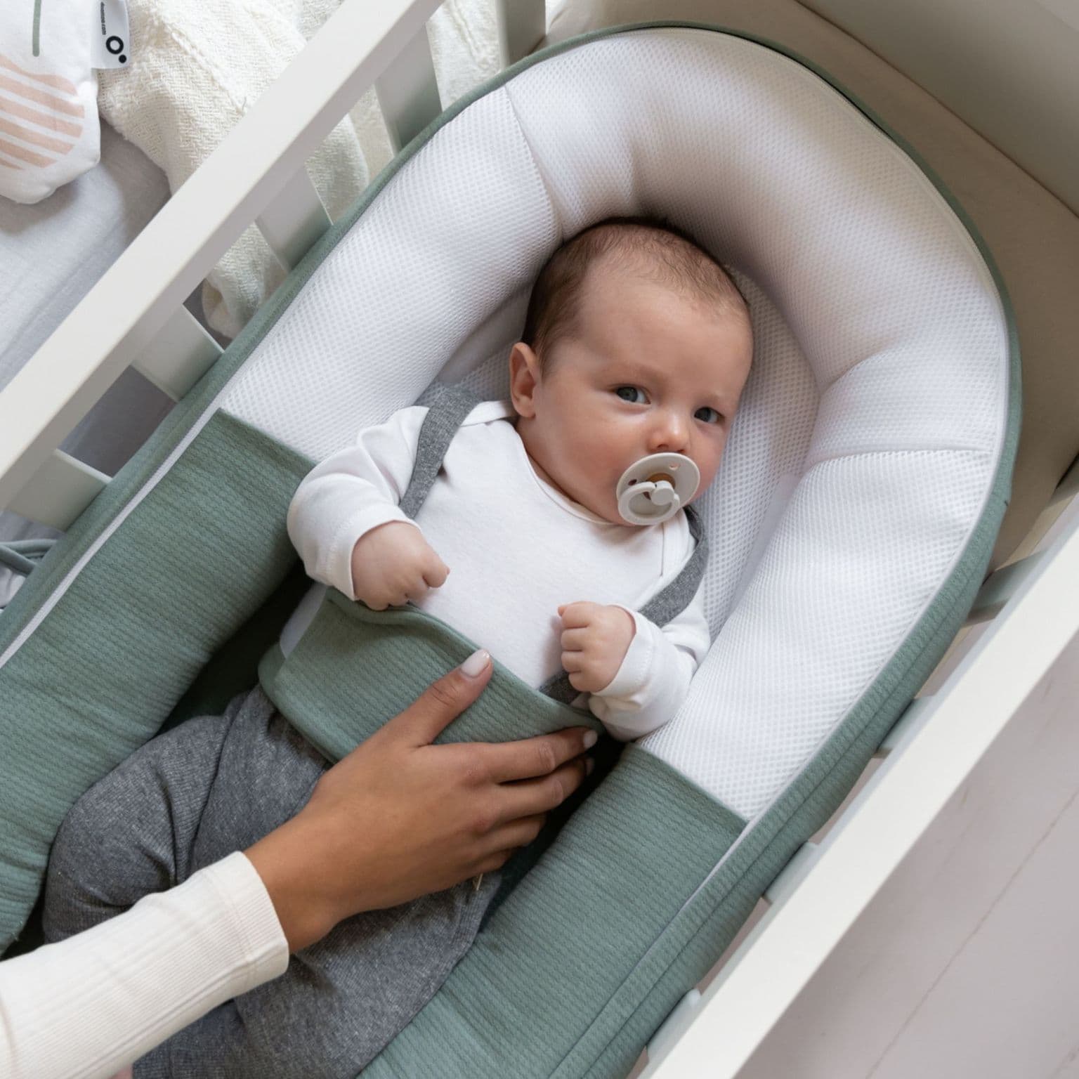 Doomoo Babybädd Quilt Khaki 3