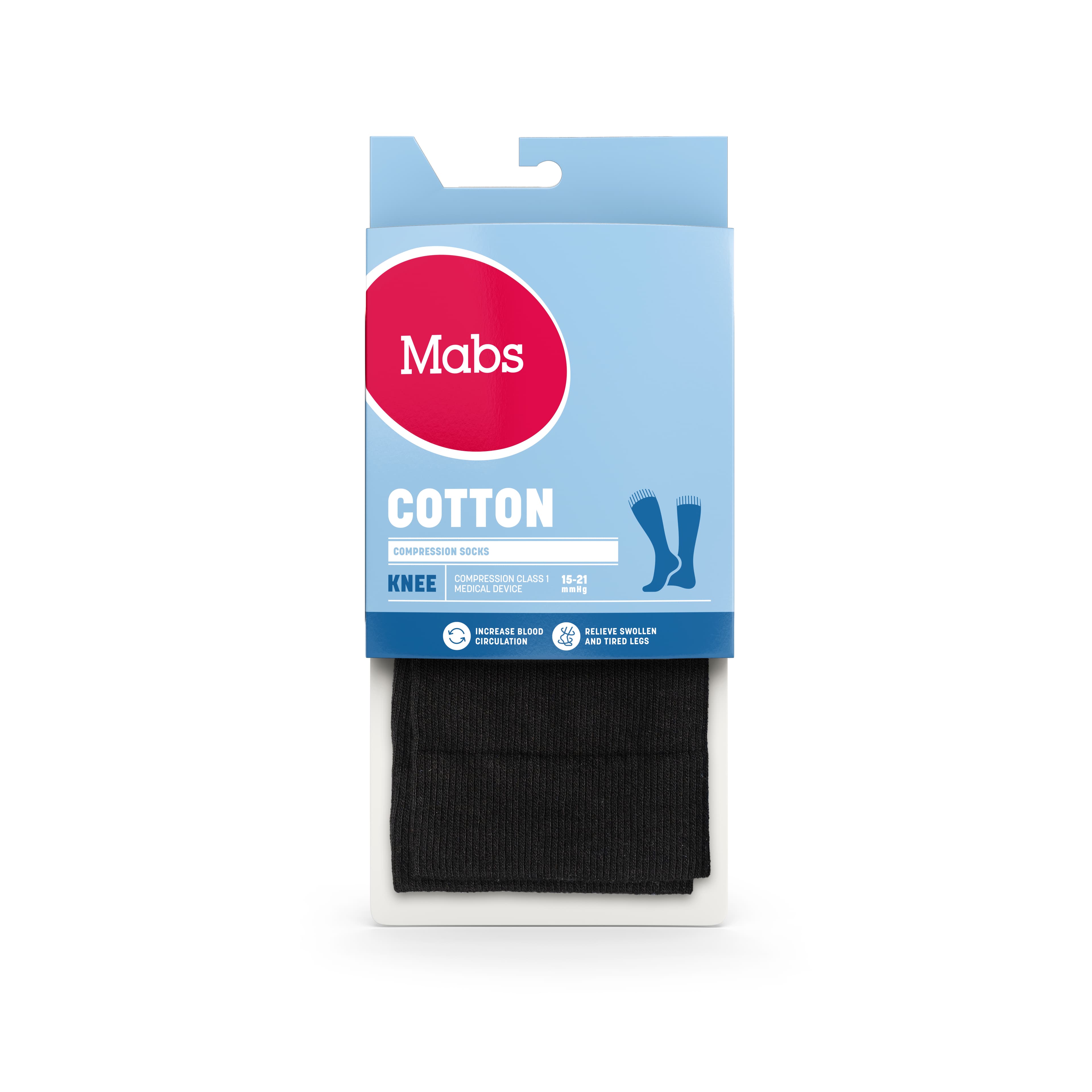 Mabs Cotton Knee Wide Black L 2