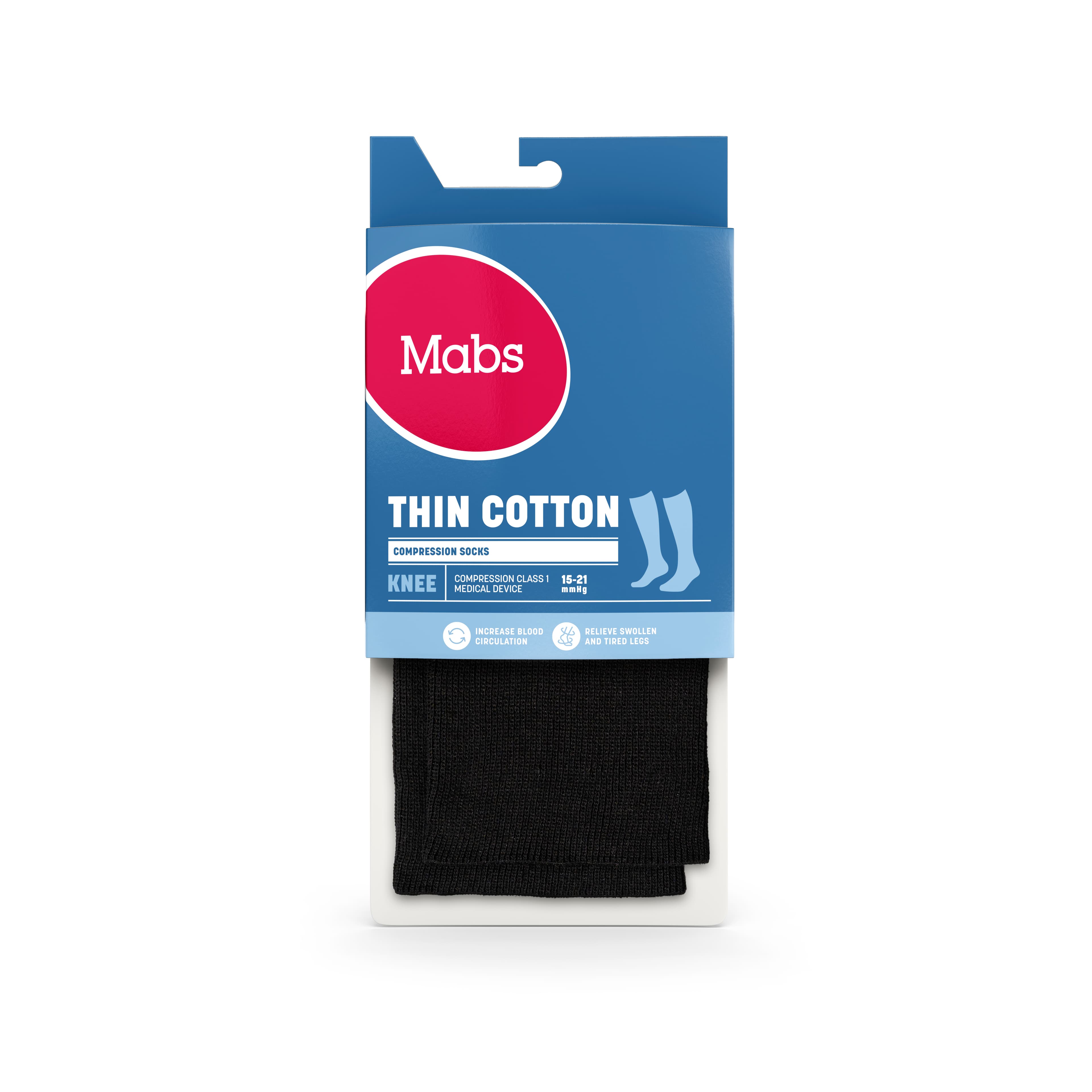 Mabs Thin Cotton Knee Black XL - produktbild 2