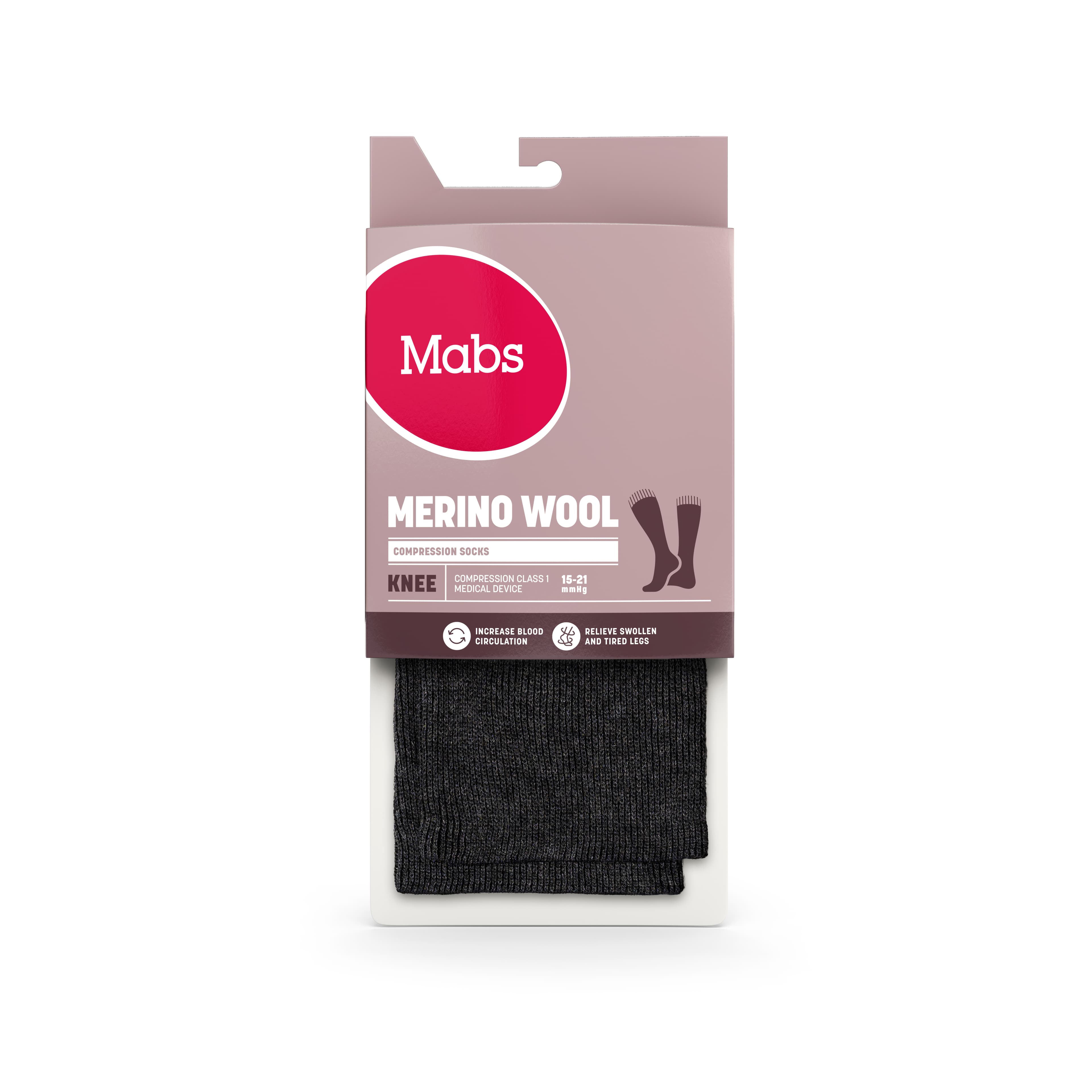 Mabs Wool Knee Black M 2