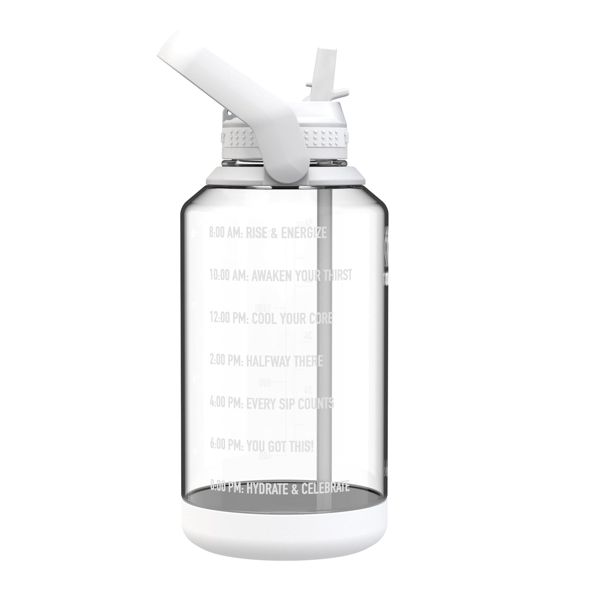 Takeya Tritan Motivational Straw Bottle Cloud White 1,9 liter 2