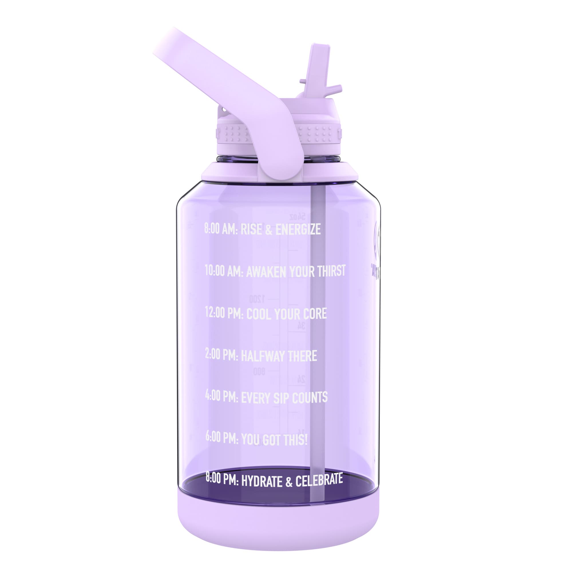 Takeya Tritan Motivational Straw Bottle Vivacity Purple 1,9 liter 2