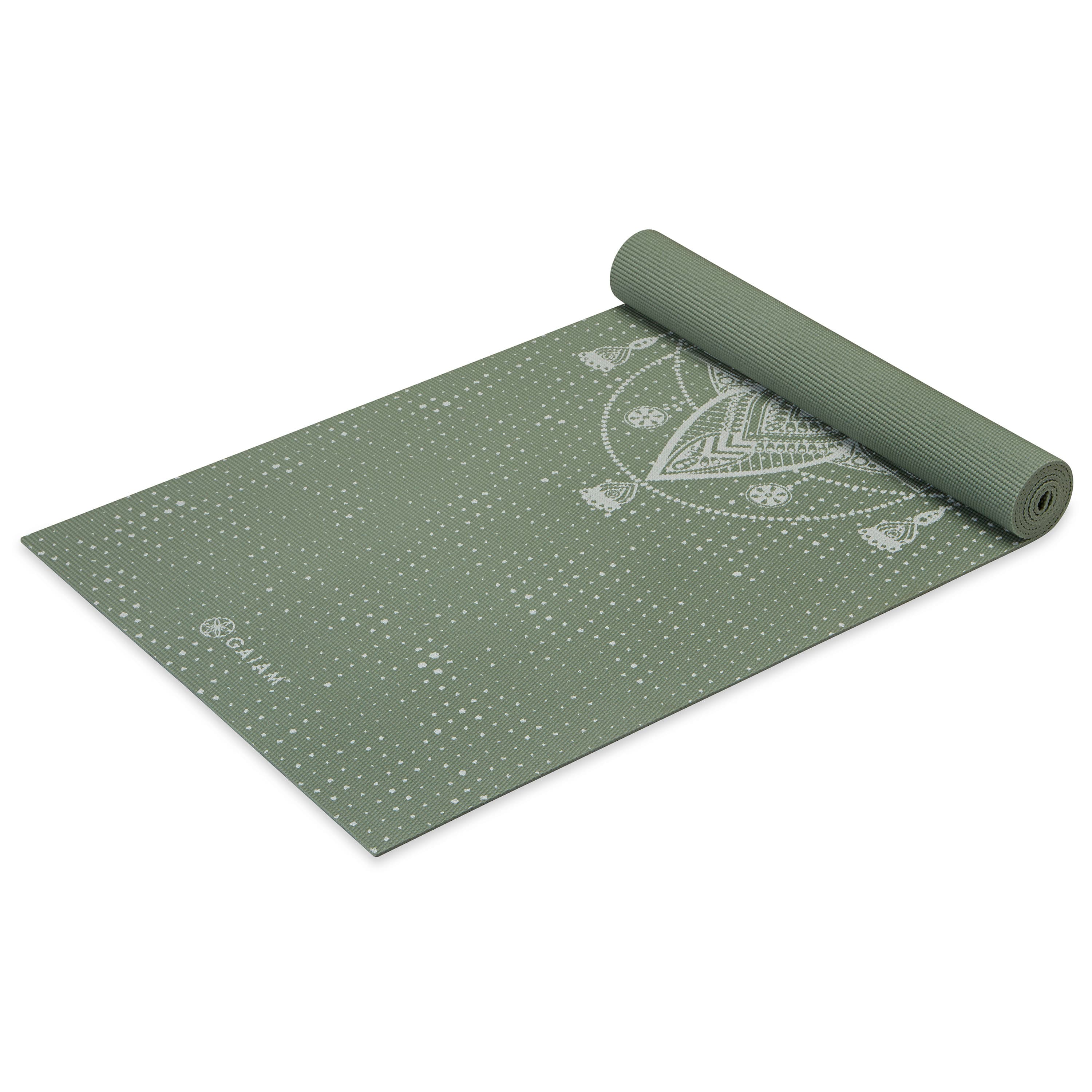 Gaiam Celestial Green Yoga Mat Classic Printed 5 mm 3