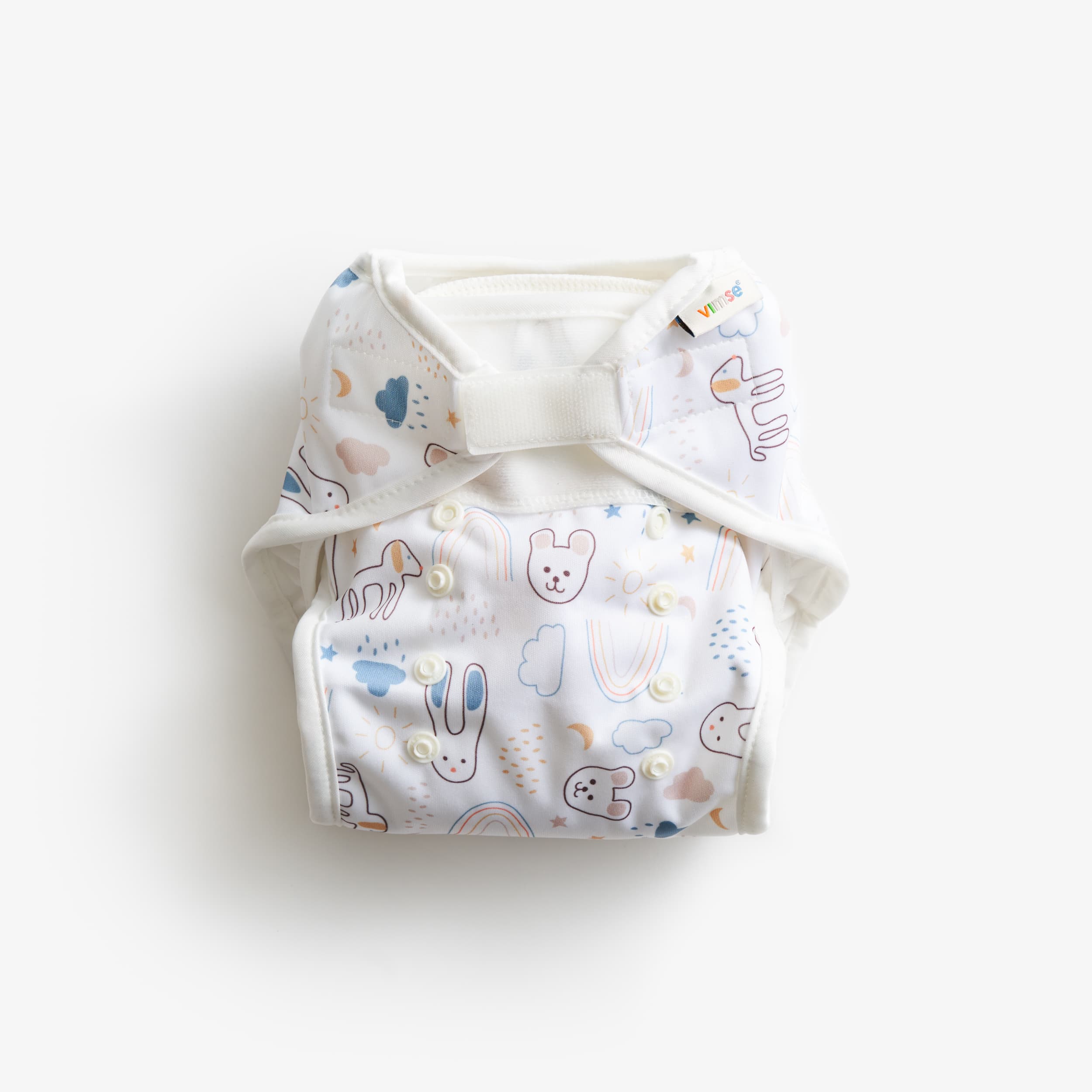 Vimse All-in-two Blöja White Teddy