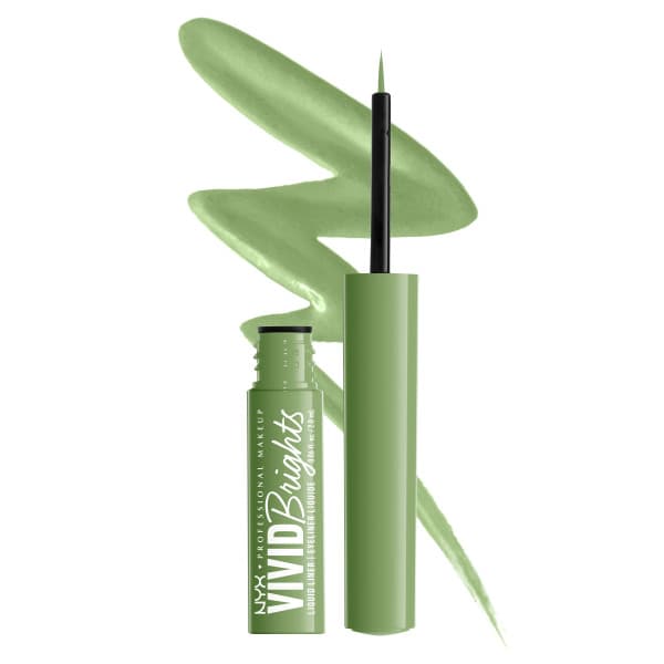 NYX Professional Makeup Vivid Bright Liquid Liner Ghosted Green 02 2 ml - produktbild 3
