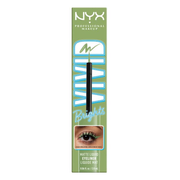 NYX Professional Makeup Vivid Bright Liquid Liner Ghosted Green 02 2 ml - produktbild 4