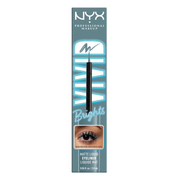 NYX Professional Makeup Vivid Bright Liquid Liner 01 Cyan Simp 2 ml - produktbild 4