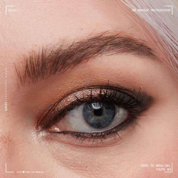 NYX Professional Makeup Zero To Brow Longwear Brow Gel 03 Taupe - produktbild 2