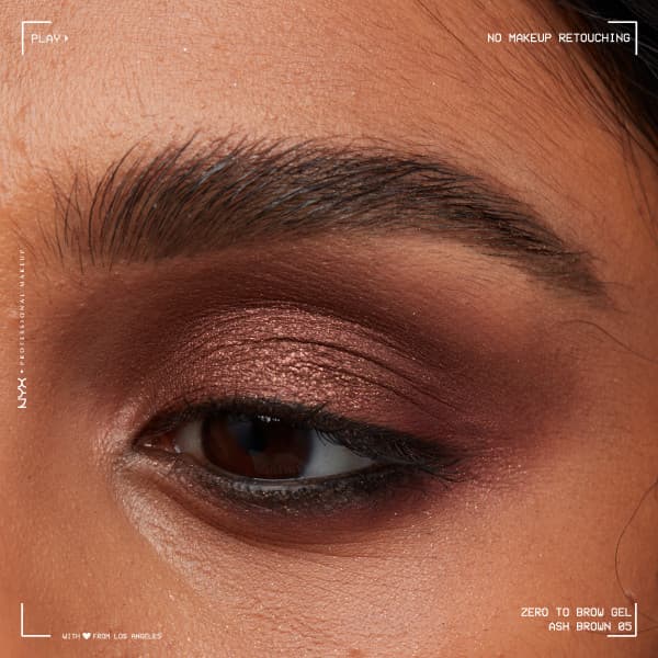 NYX Professional Makeup Zero To Brow Longwear Brow Gel 05 Ash Brown - produktbild 4