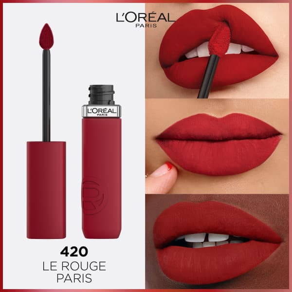 L'Oréal Paris Infaillible Matte Resistance 420 Le Rouge Paris 5 ml - produktbild 2