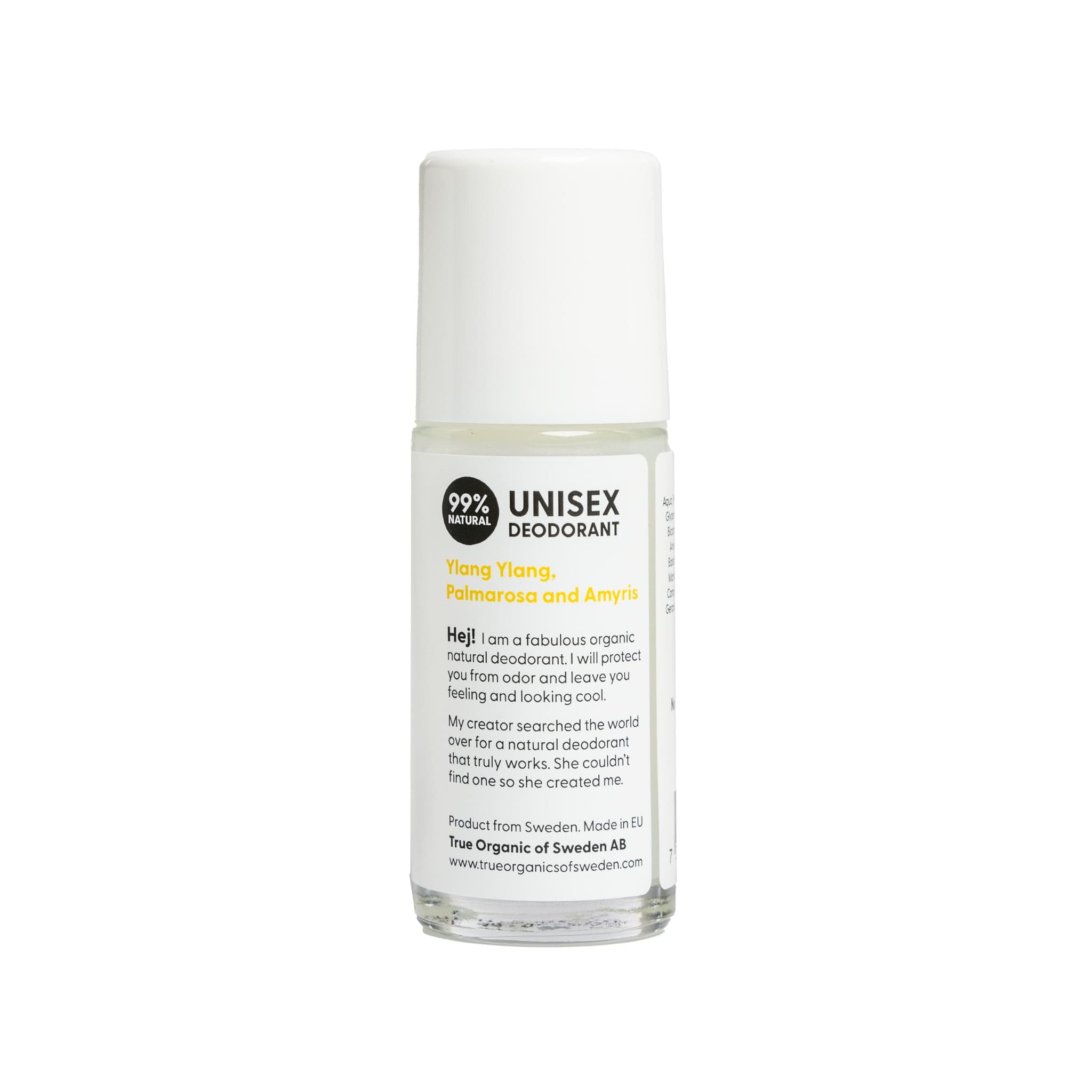 True Organic of Sweden Undercover Agent Ylang Ylang Palmarosa Deo 50 ml - produktbild 2
