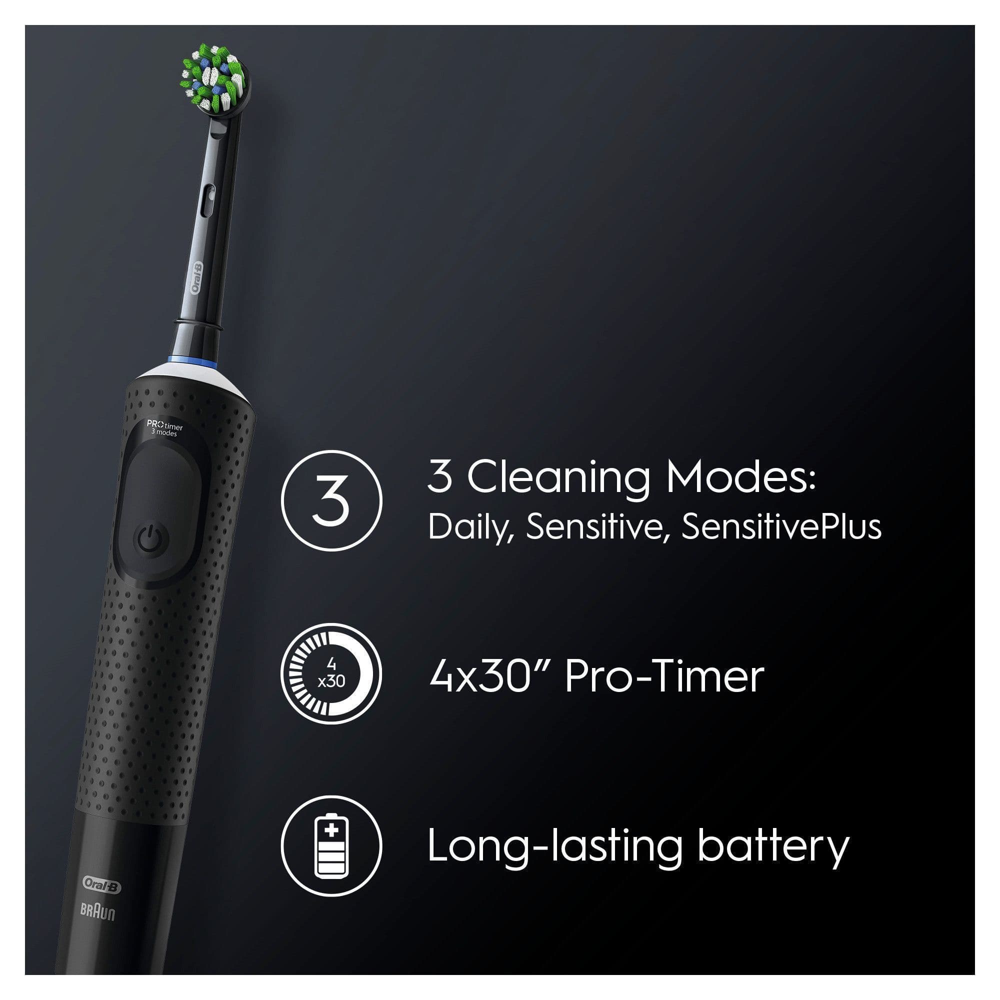 Oral-B Vitality Pro Svart Eltandborste Designed by Braun 5