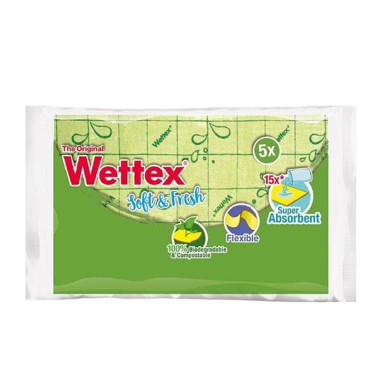 Wettex Soft & Fresh Lime/Blå 5-pack 2
