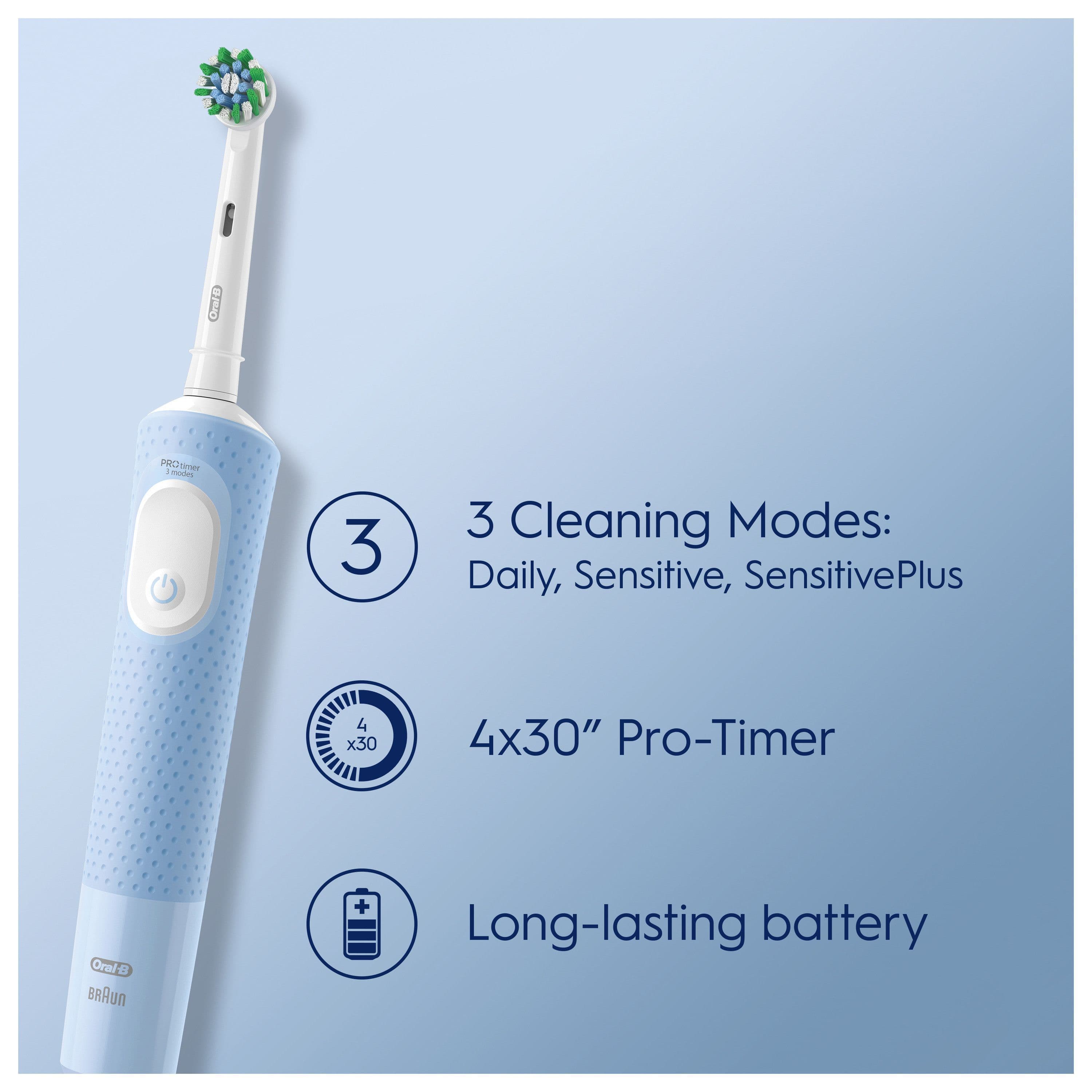Oral-B Vitality Pro Blå Eltandborste Designed by Braun 5