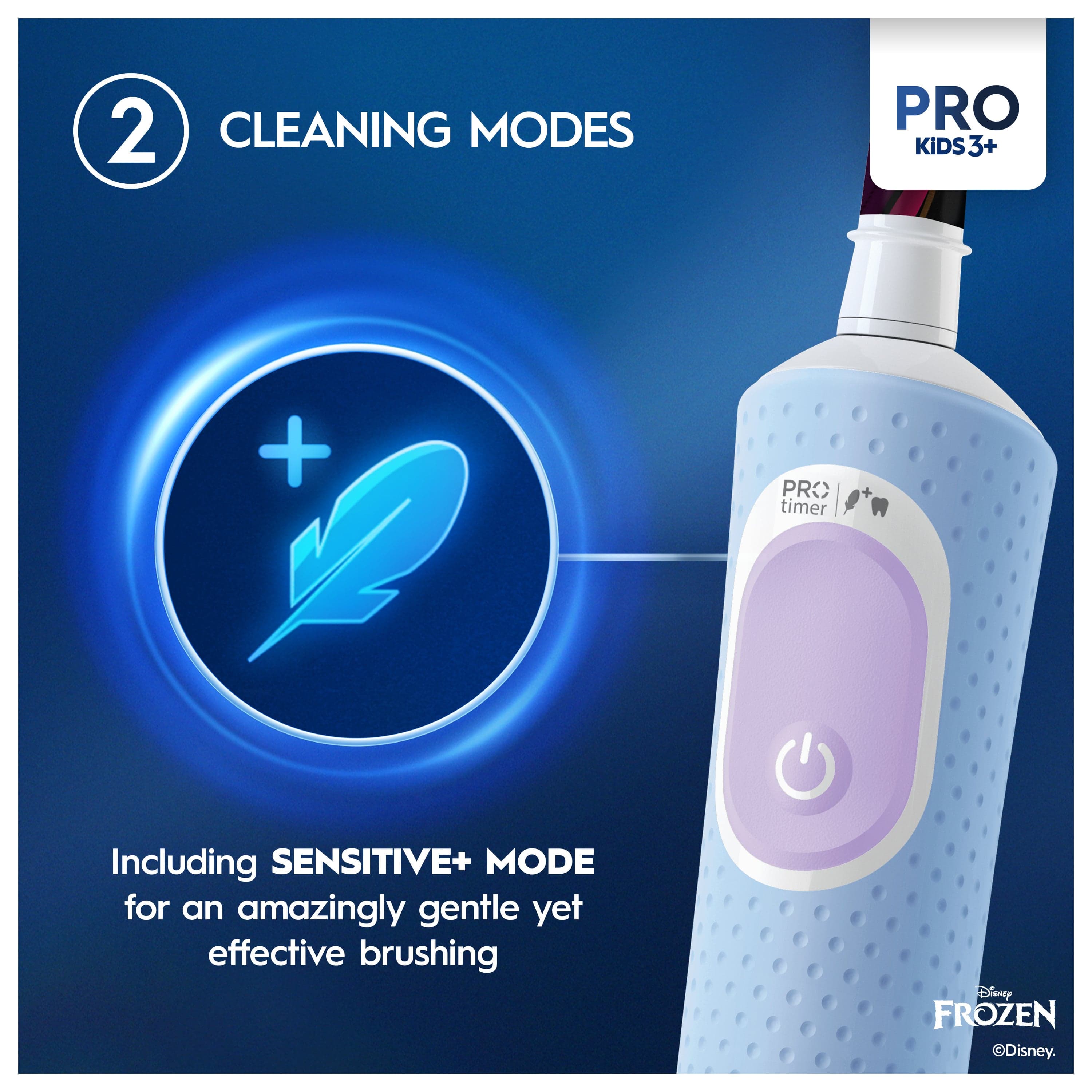 Oral-B Pro Kids Frost Eltandborste med Resefordal för Barn Designed By Braun - produktbild 3