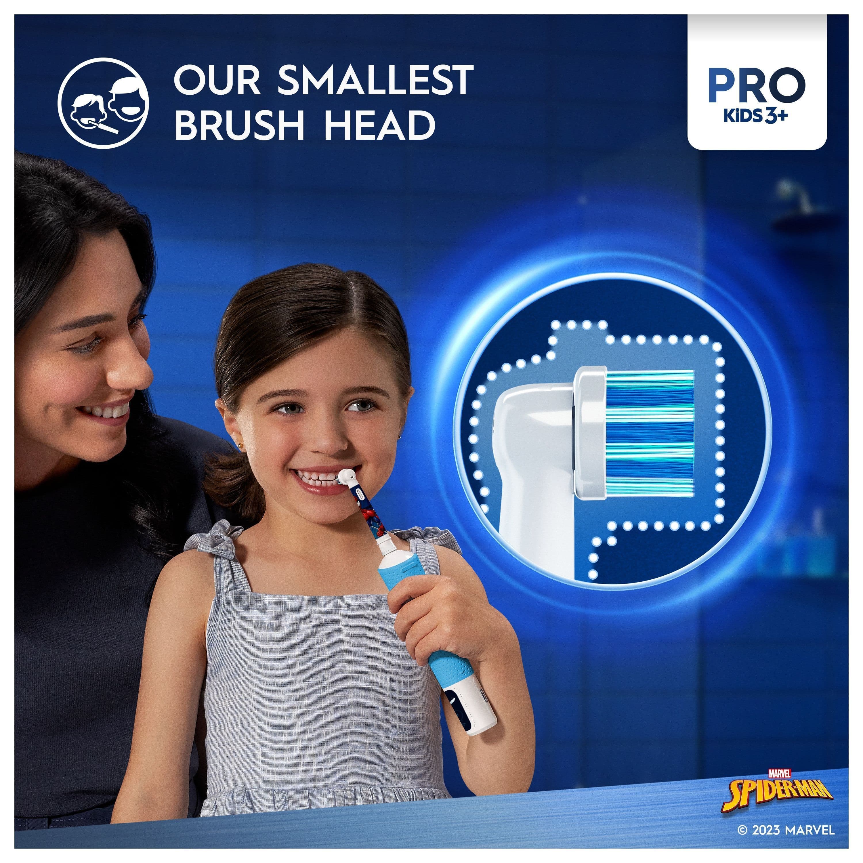Oral-B Pro Kids Spider-Man Eltandborste för Barn Designed By Braun 4