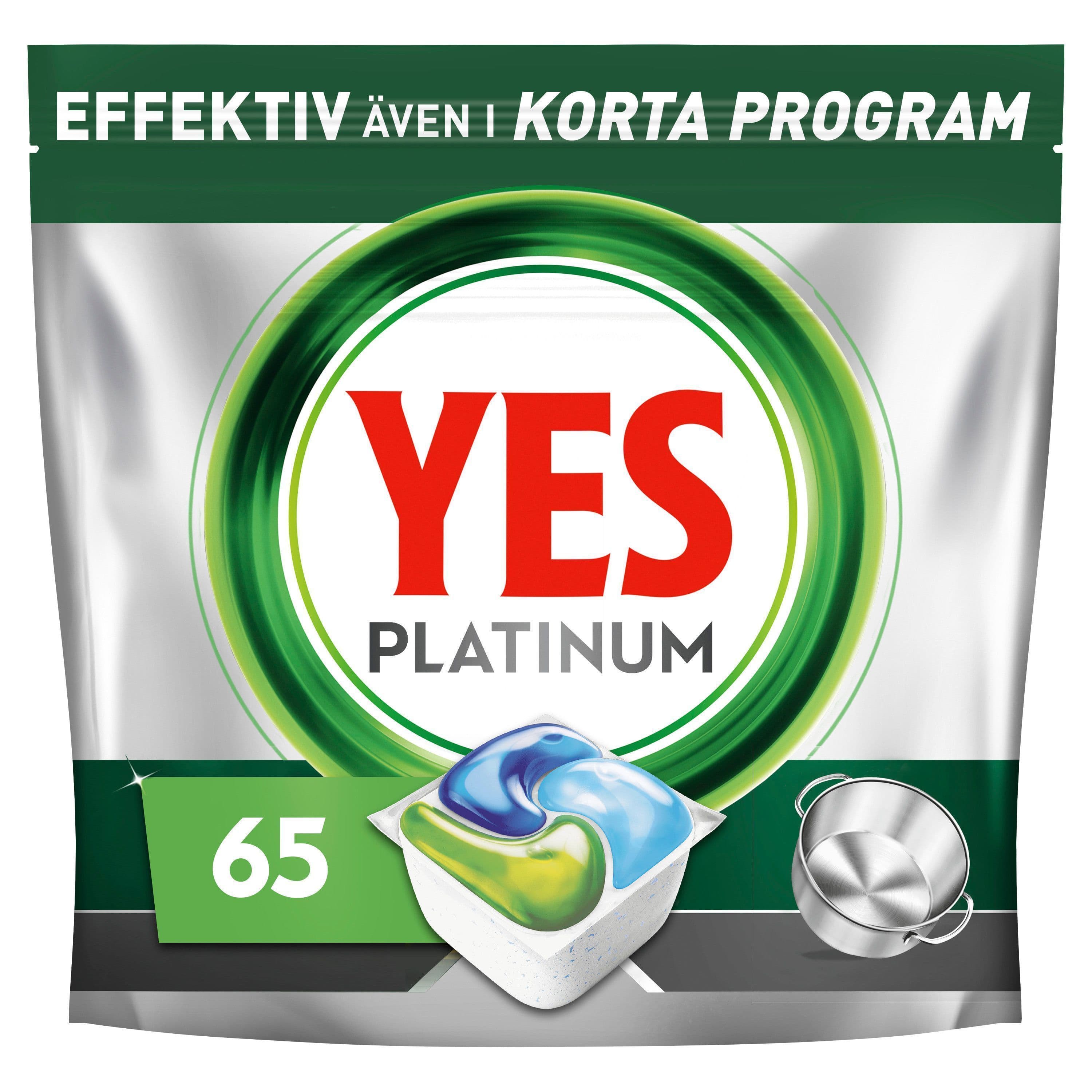 YES Platinum All In One Maskindisk 65 diskmaskinstabletter