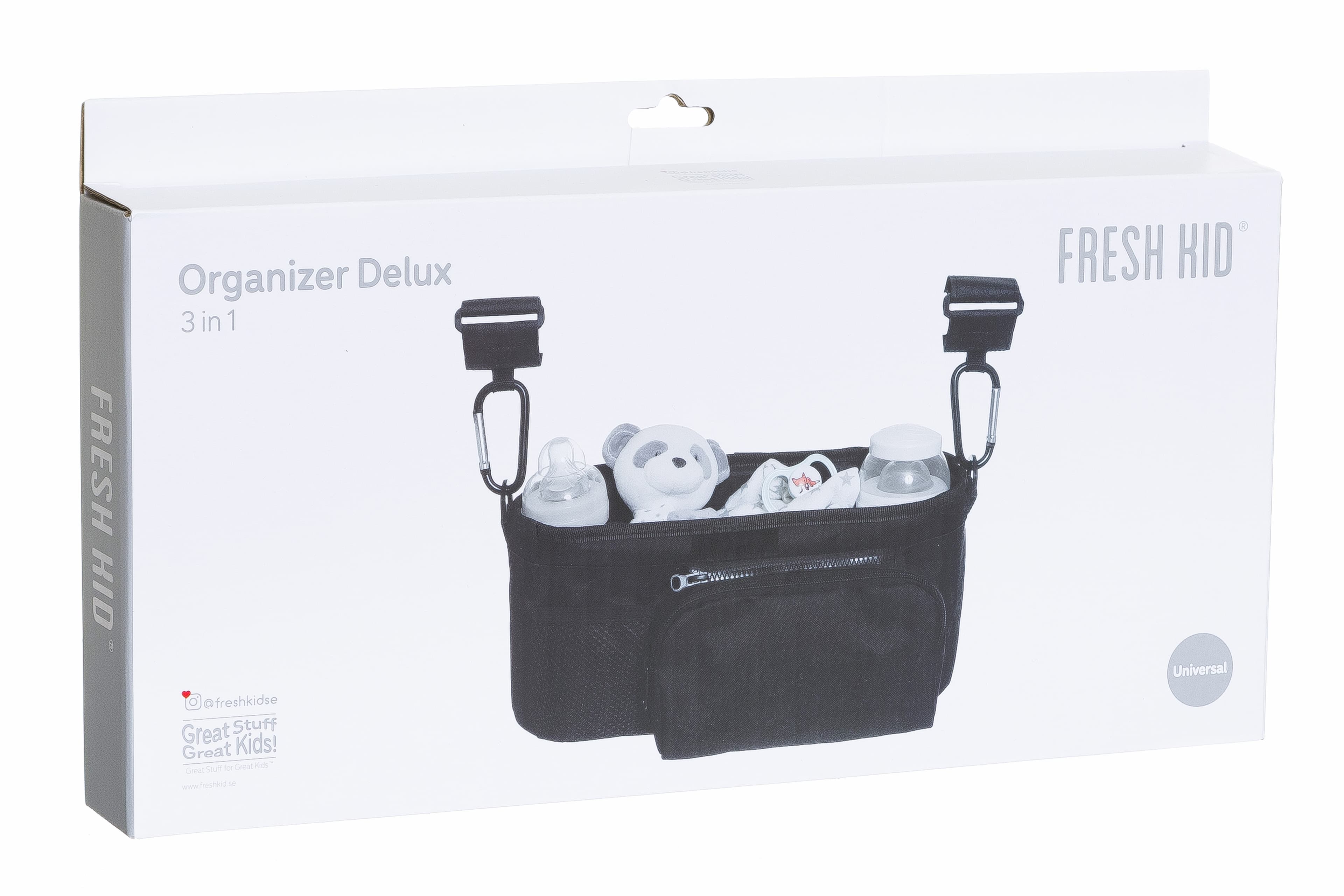 Fresh Kid Vagn Organizer Delux 3-in-1 Svart 3