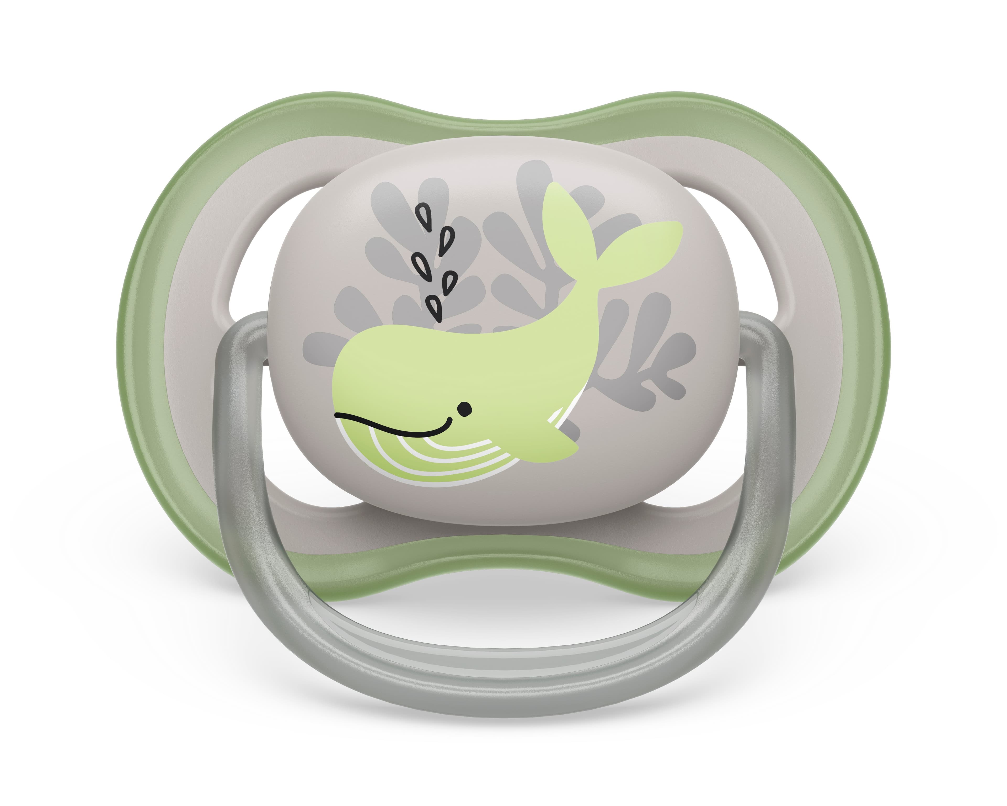 Philips Avent Ultra Air Napp 6-18 månader Grå/Grön 2-pack - produktbild 4