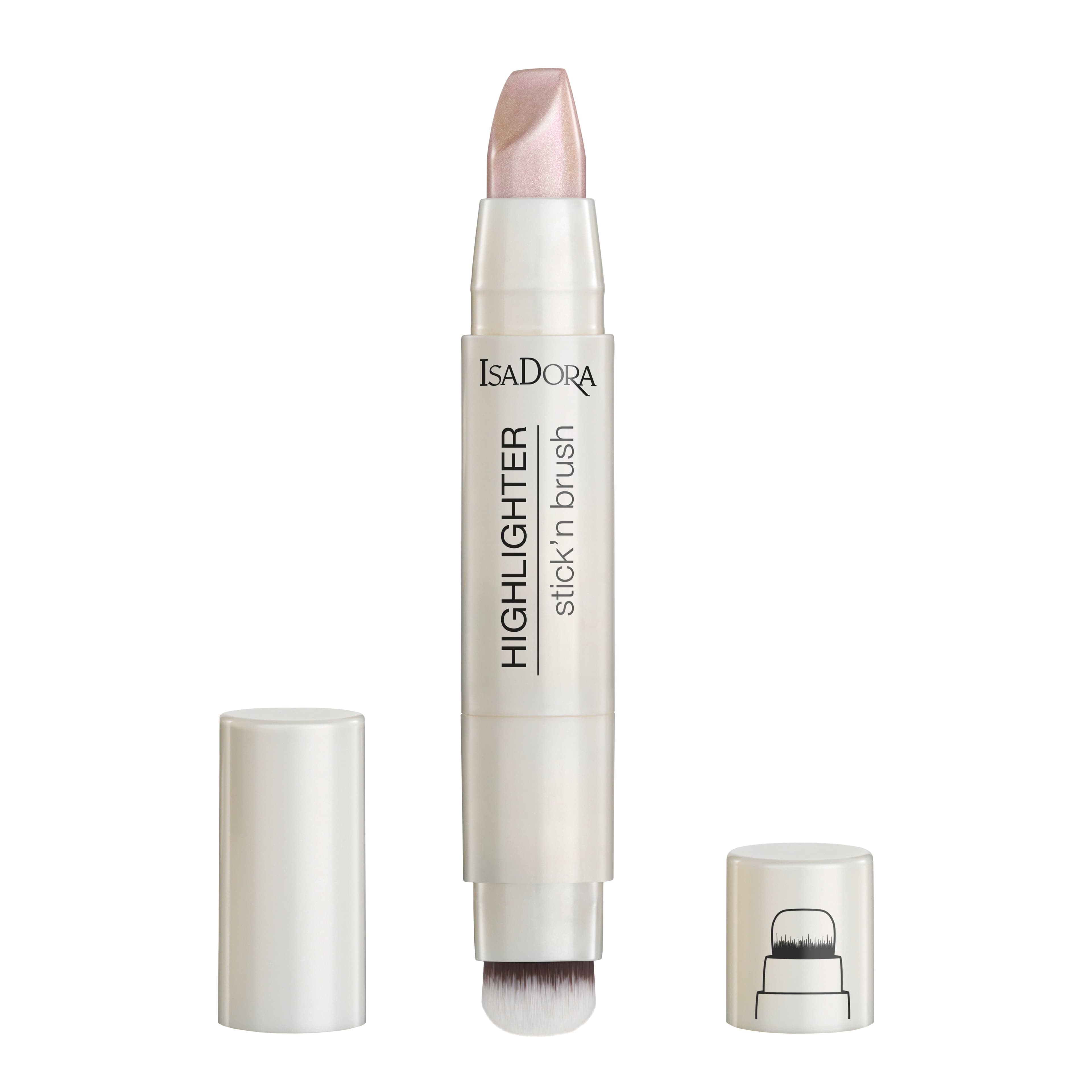 IsaDora Highlighter Stick'n Brush Pink Pearl 3,6 g
