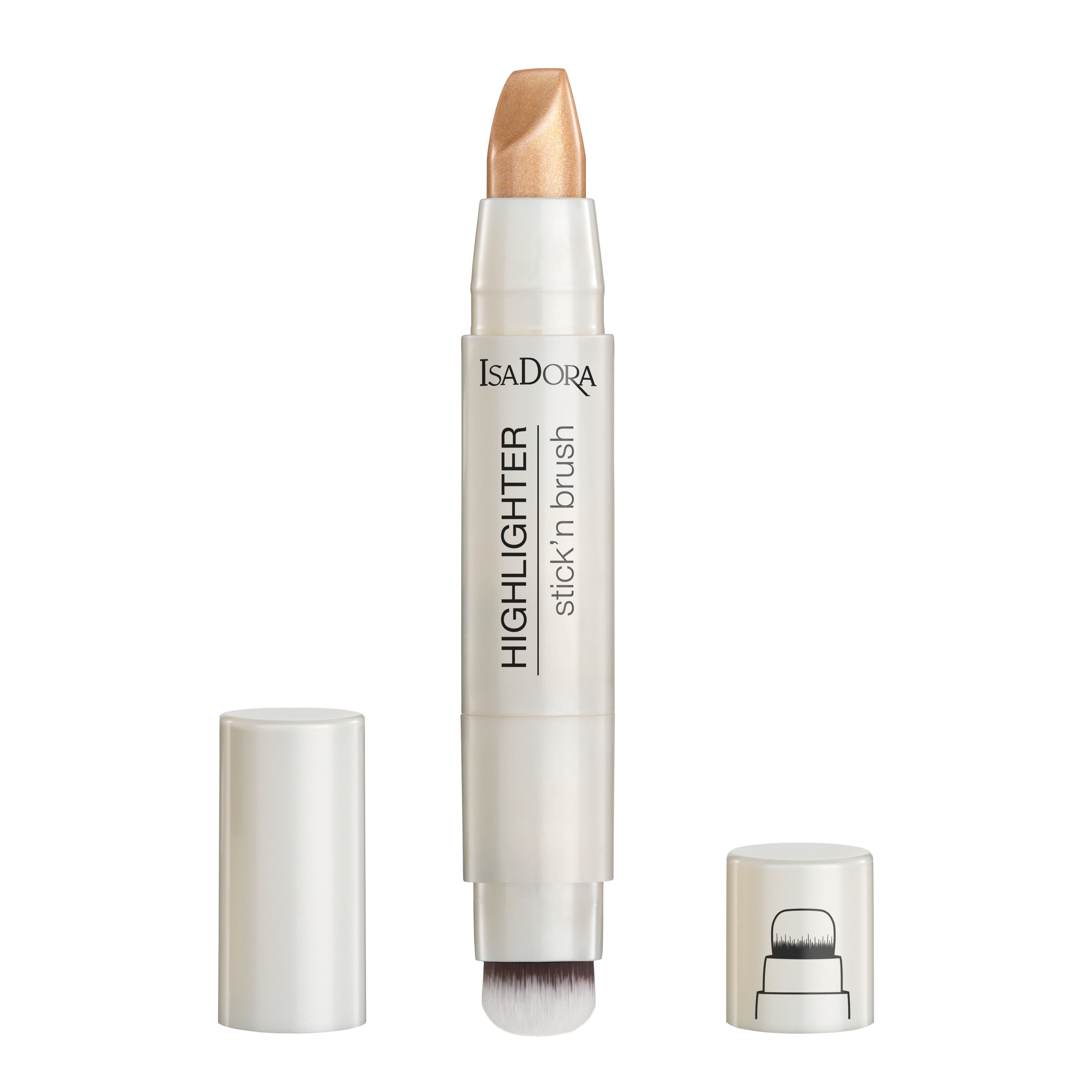 IsaDora Highlighter Stick'n Brush Bronze Shimmer 3,6 g