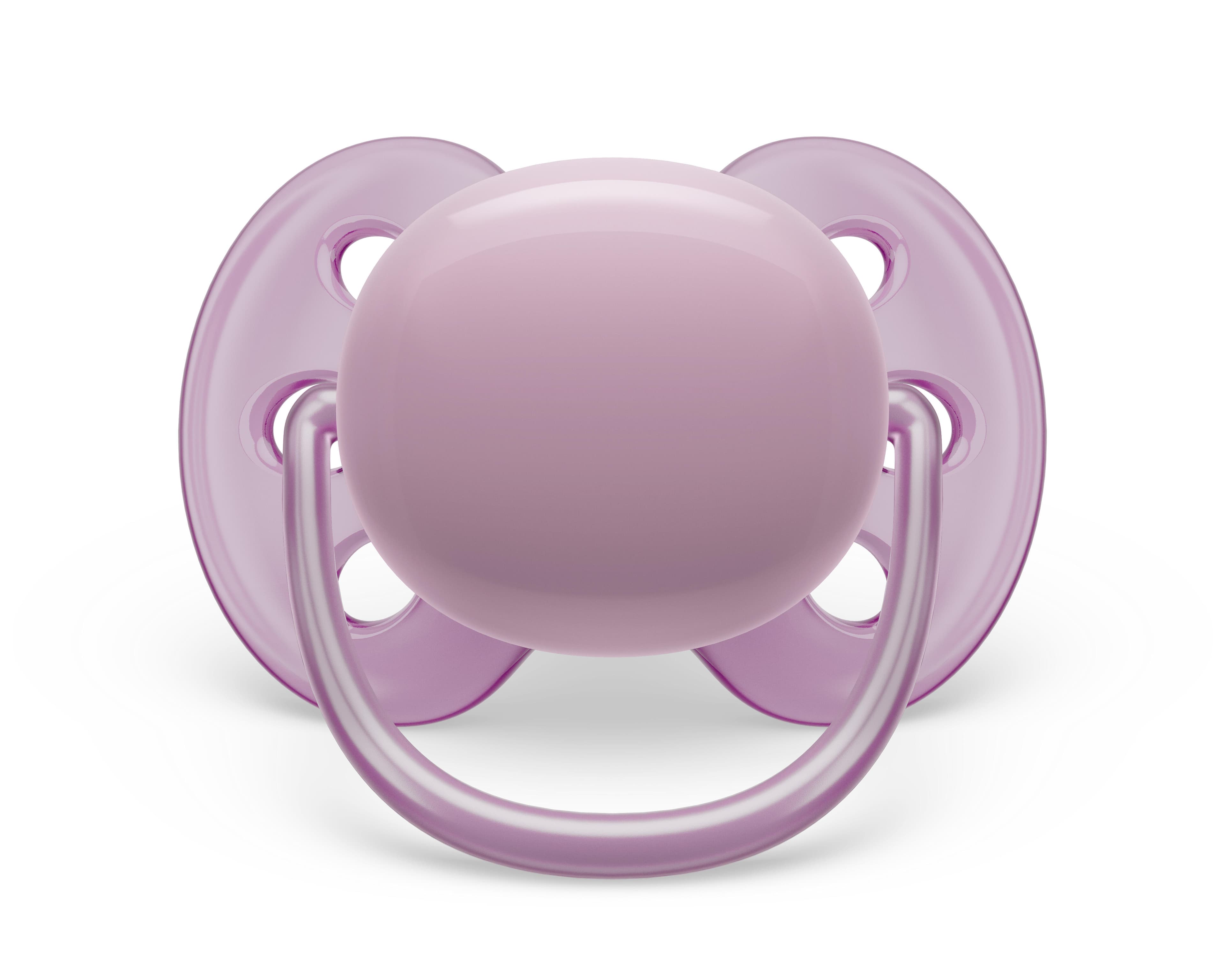 Philips Avent Ultra Soft Napp 6-18 mån Orange/Lila 2-pack - produktbild 4