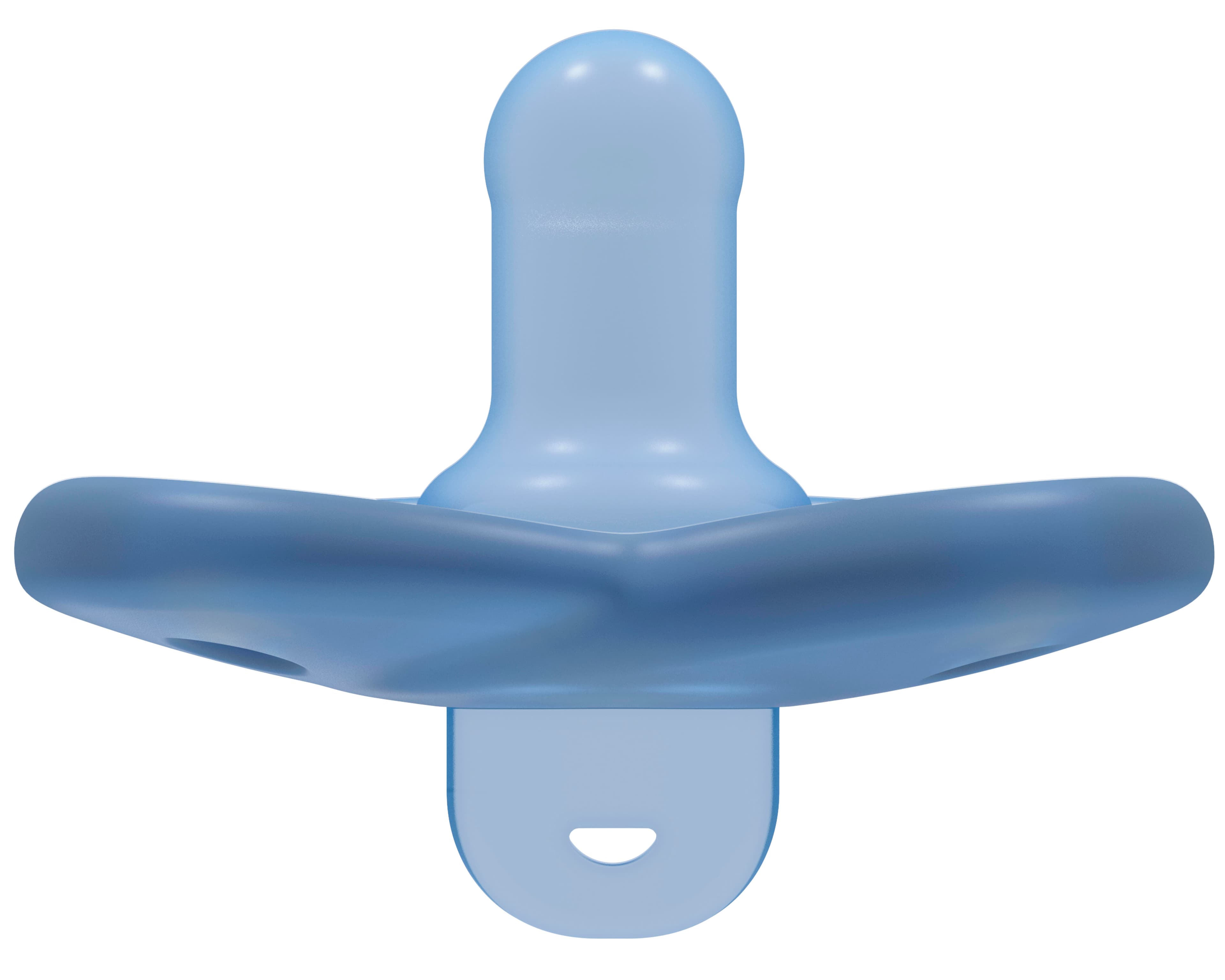 Philips Avent Curved Soothie 0-6 m Blå/Ljusblå 2 st - produktbild 4