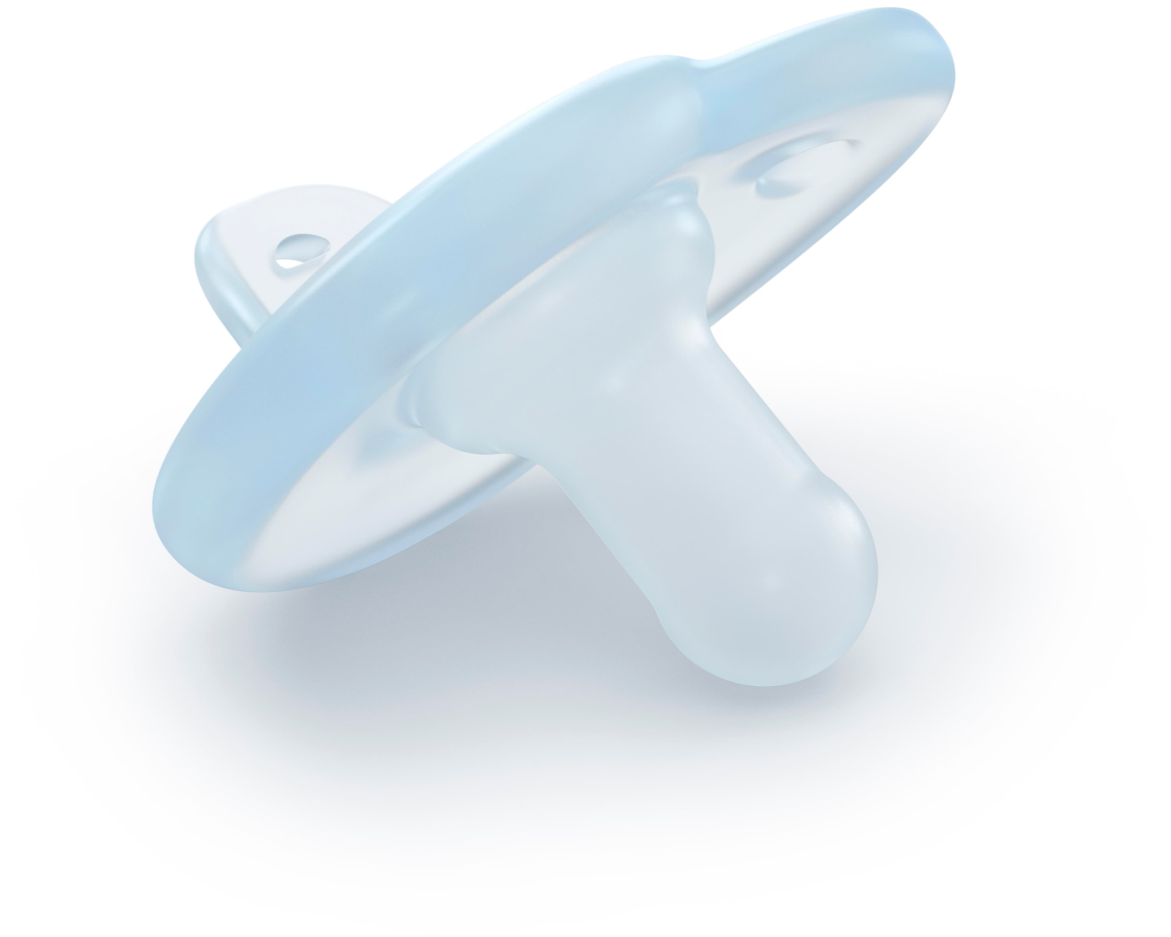 Philips Avent Curved Soothie 0-6 m Blå/Ljusblå 2 st - produktbild 5