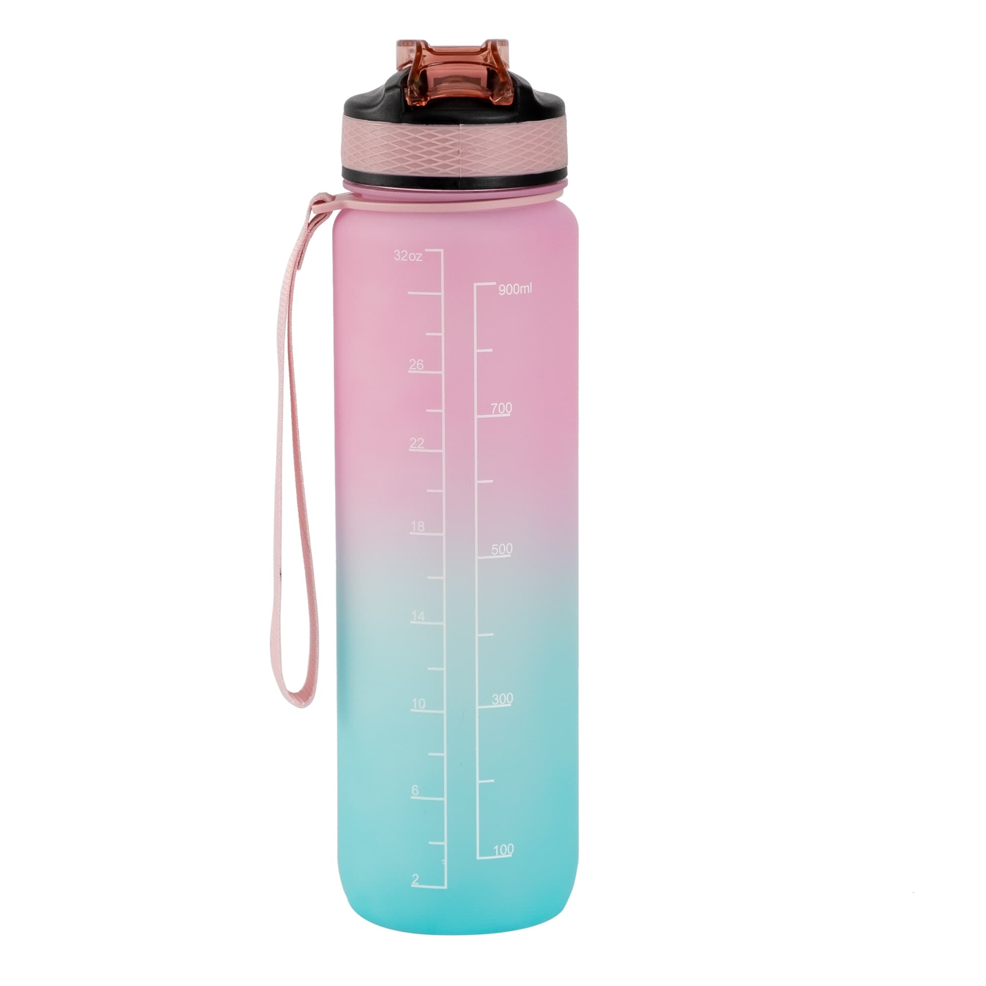 The Hollywood Motivational Bottle Light Pink and Blue 1 liter 2
