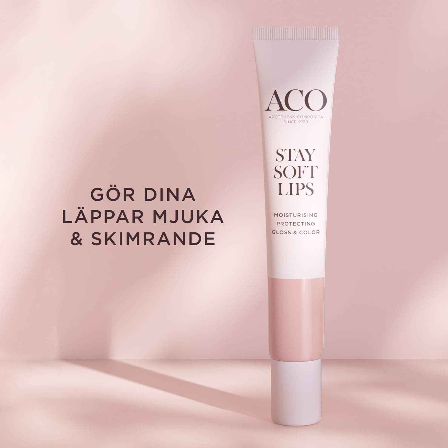 ACO Stay Soft Lips Caramel Nude 12 ml - produktbild 4