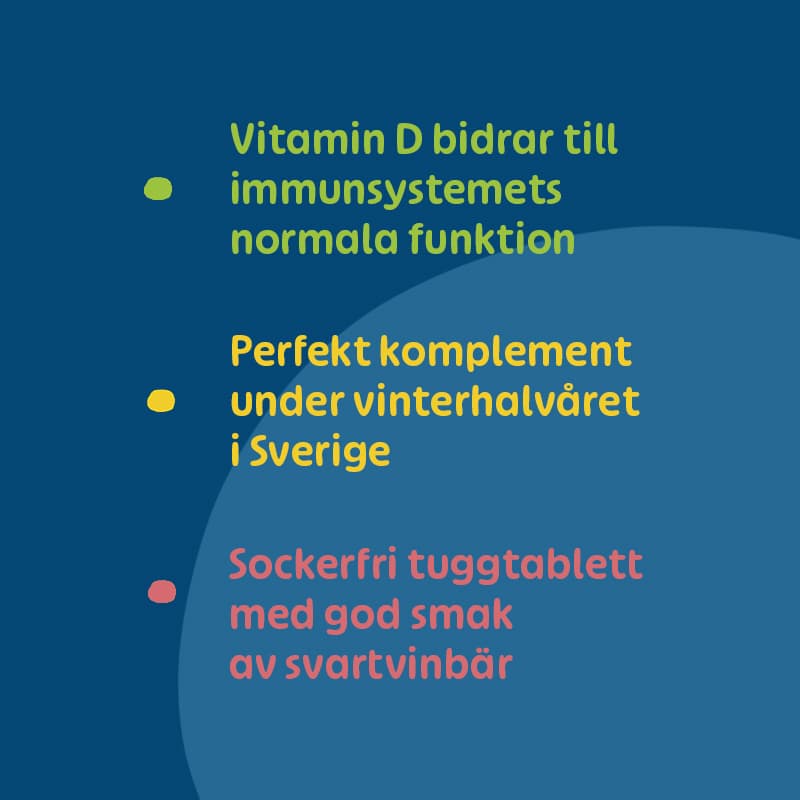 Pharbio Vitamin D 50 µg 90 tuggtabletter 2