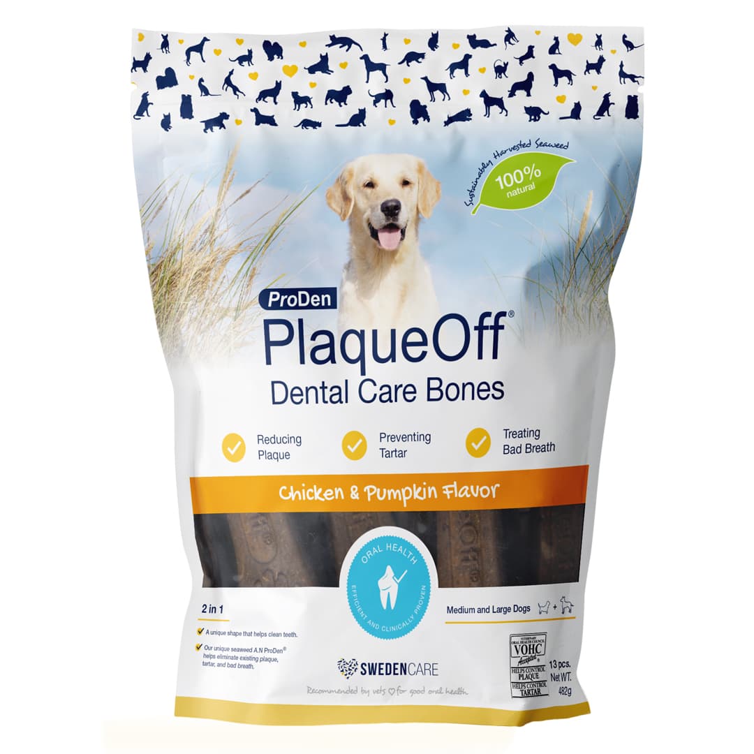 Swedencare PlaqueOff Dental Bones Chicken and Pumpkin 13 st