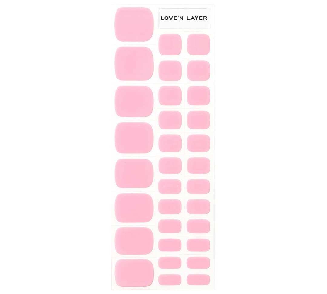 Love'n Layer Solid Toe Poppy Pink 32 st