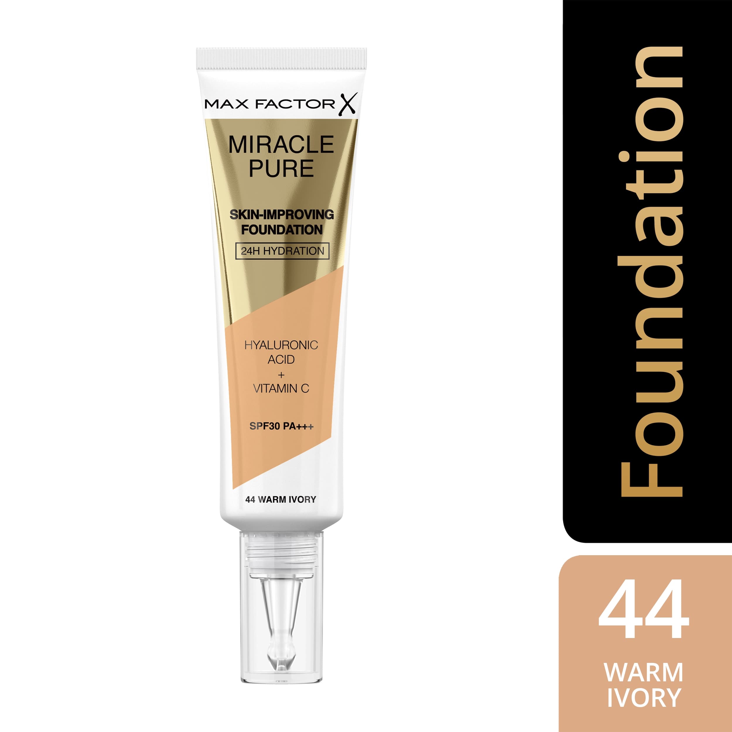 MAX FACTOR Miracle Pure Foundation 44 warm ivory 2