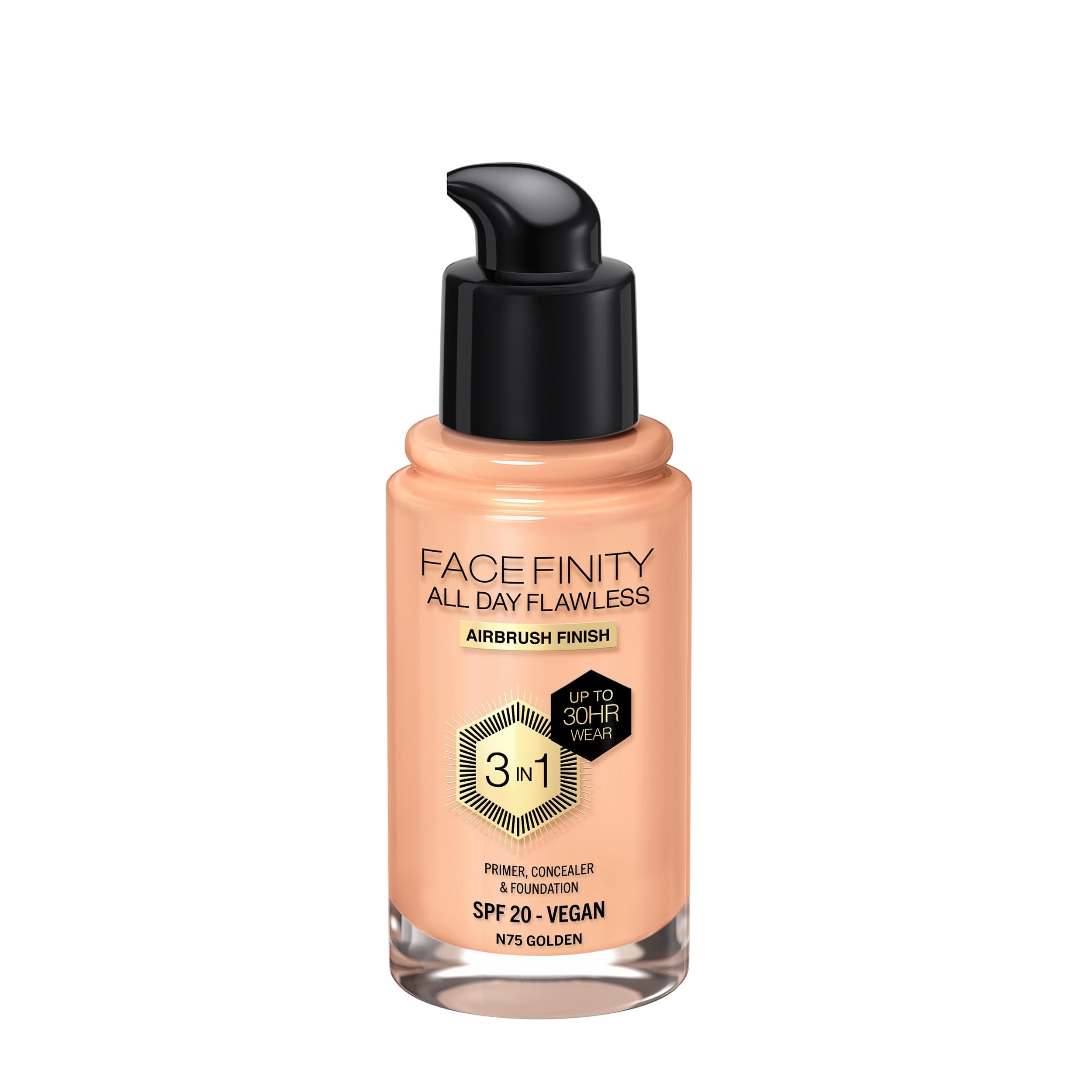 MAX FACTOR All Day Flawles 3in1 Foundation 075 Golden - produktbild 4
