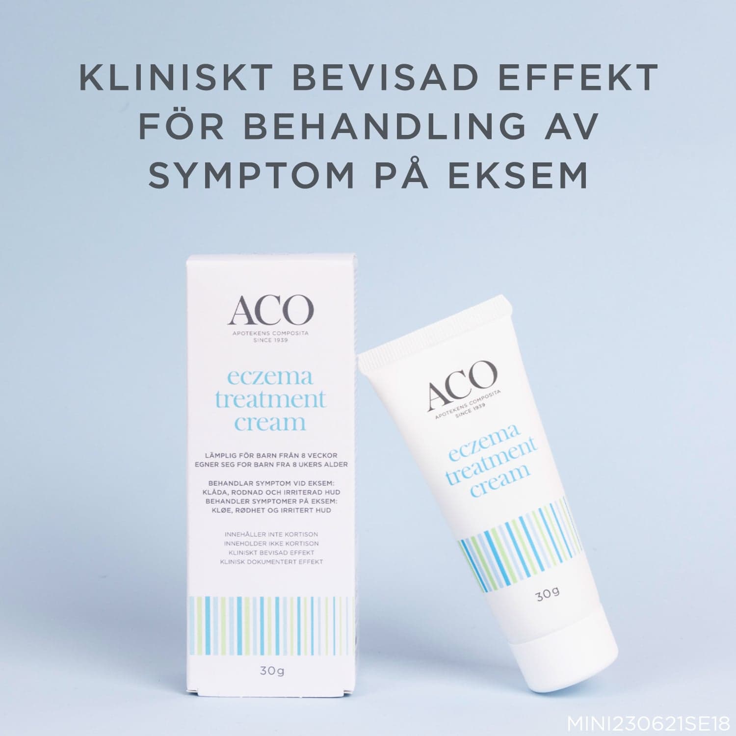 ACO Minicare Eczema Treatment Cream Parfymfri Eksem Barn 30 g - produktbild 2