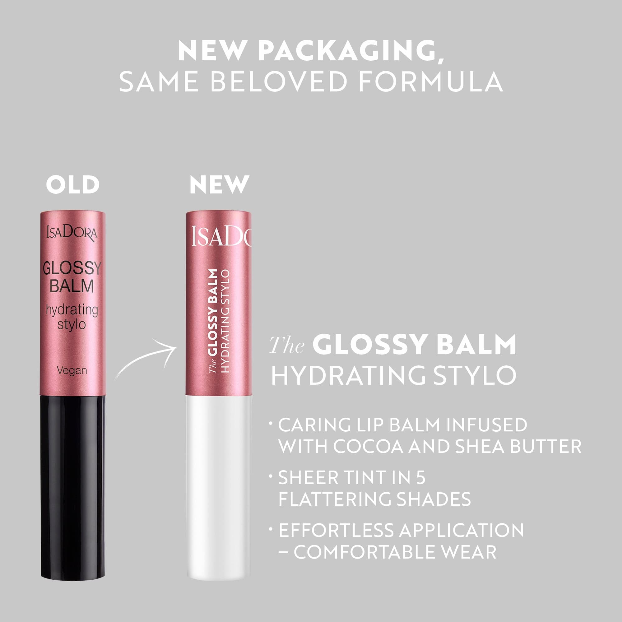 IsaDora Glossy Balm Hydrating Stylo 40 Bare Beige 1,6 g - produktbild 3