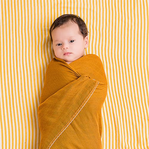 DockATot Swaddler Filtar Golden Stripe/Pumpkin Spice 5