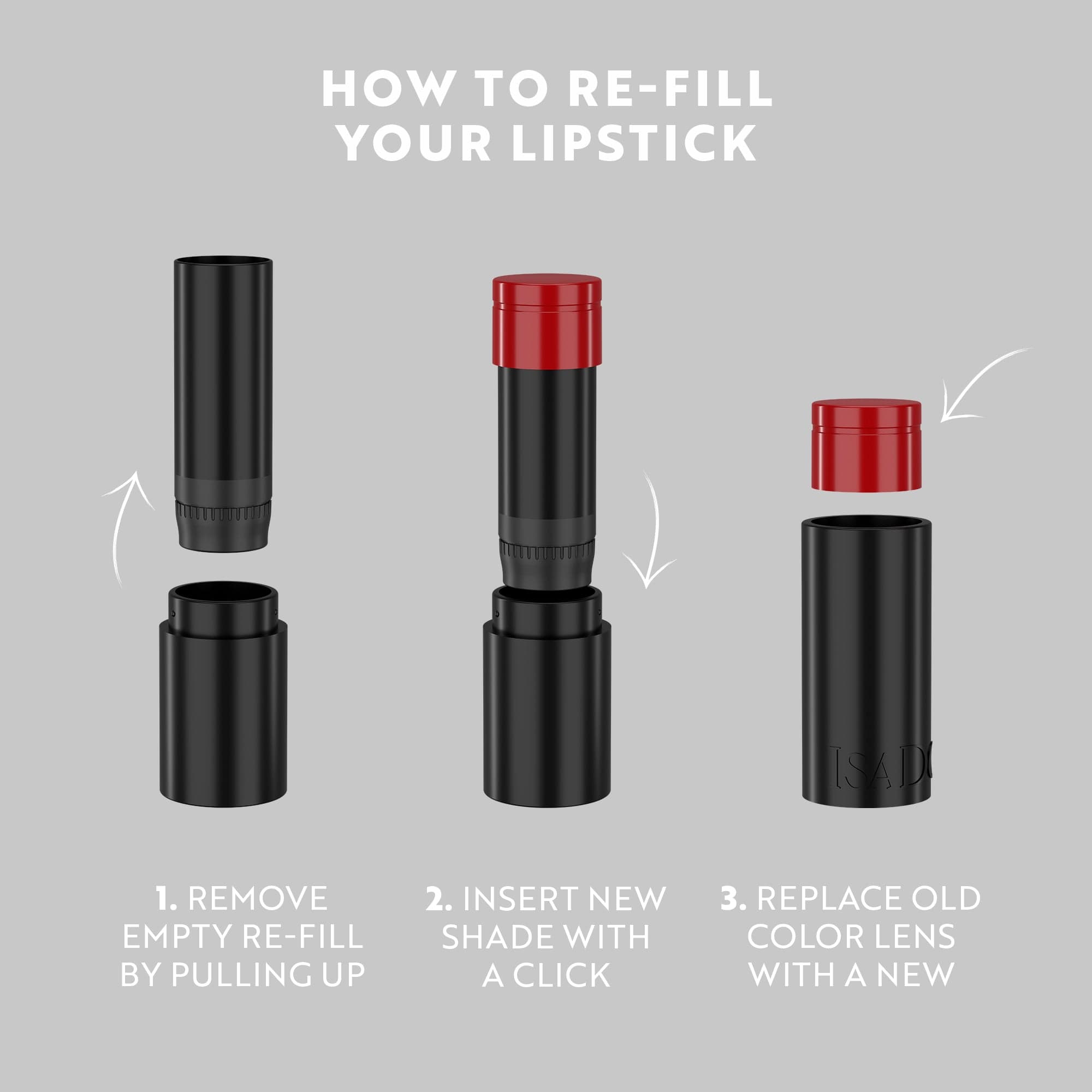 IsaDora Perfect Moisture Lipstick Refill 224 Cream Nude 4 g 2