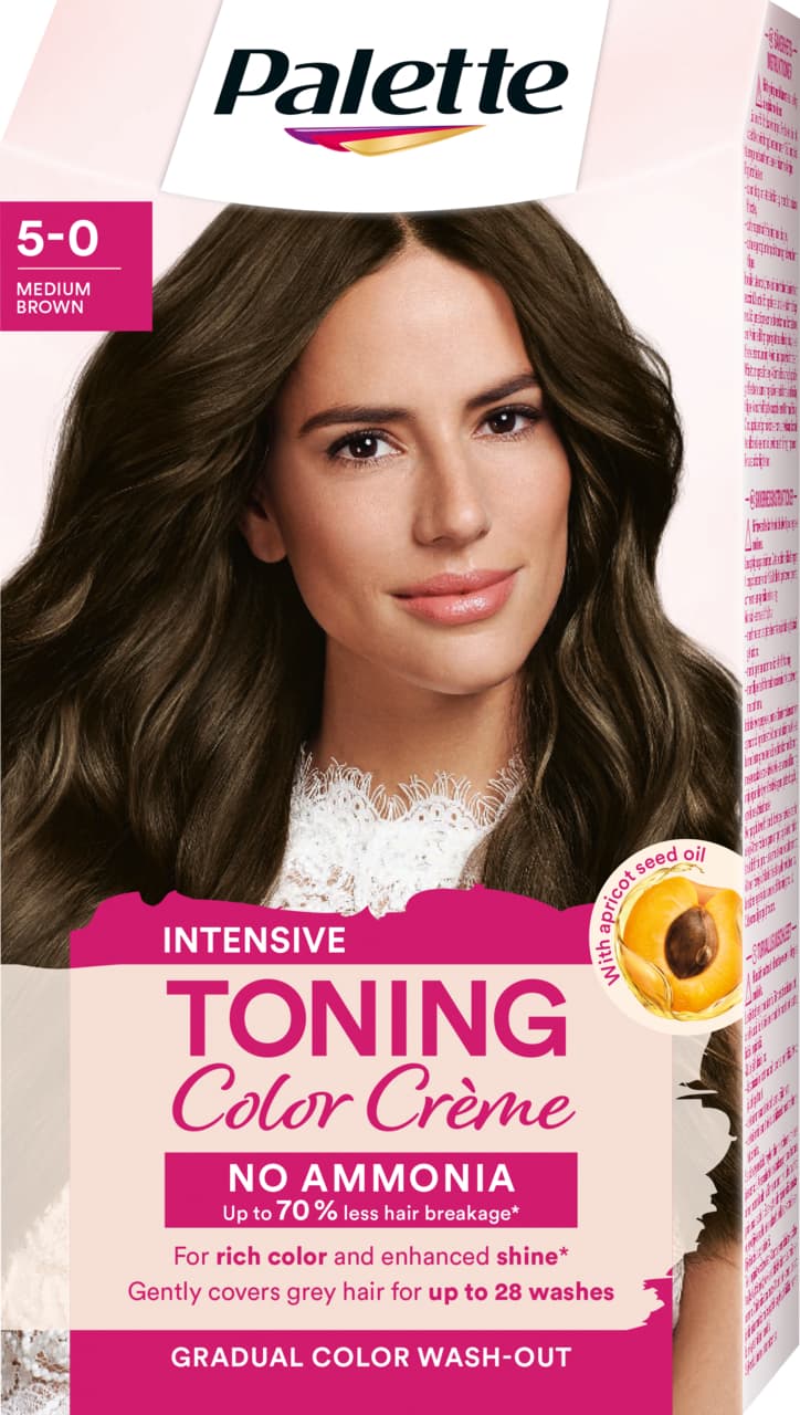 Palette Intensive Toning Color Crème 5-0 Medium Brown