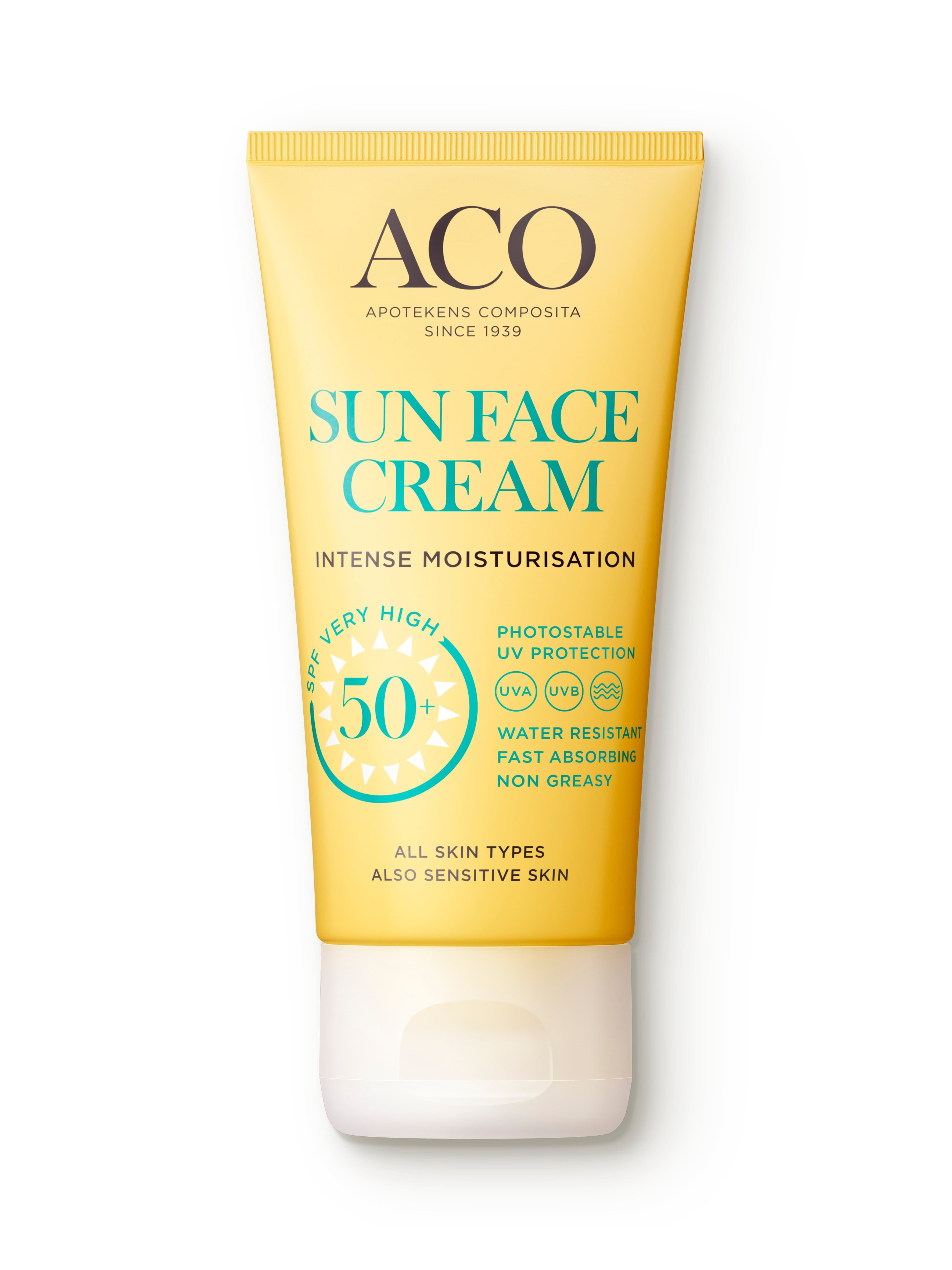 ACO Sun Face Cream SPF50+ Oparfymerad 50 ml