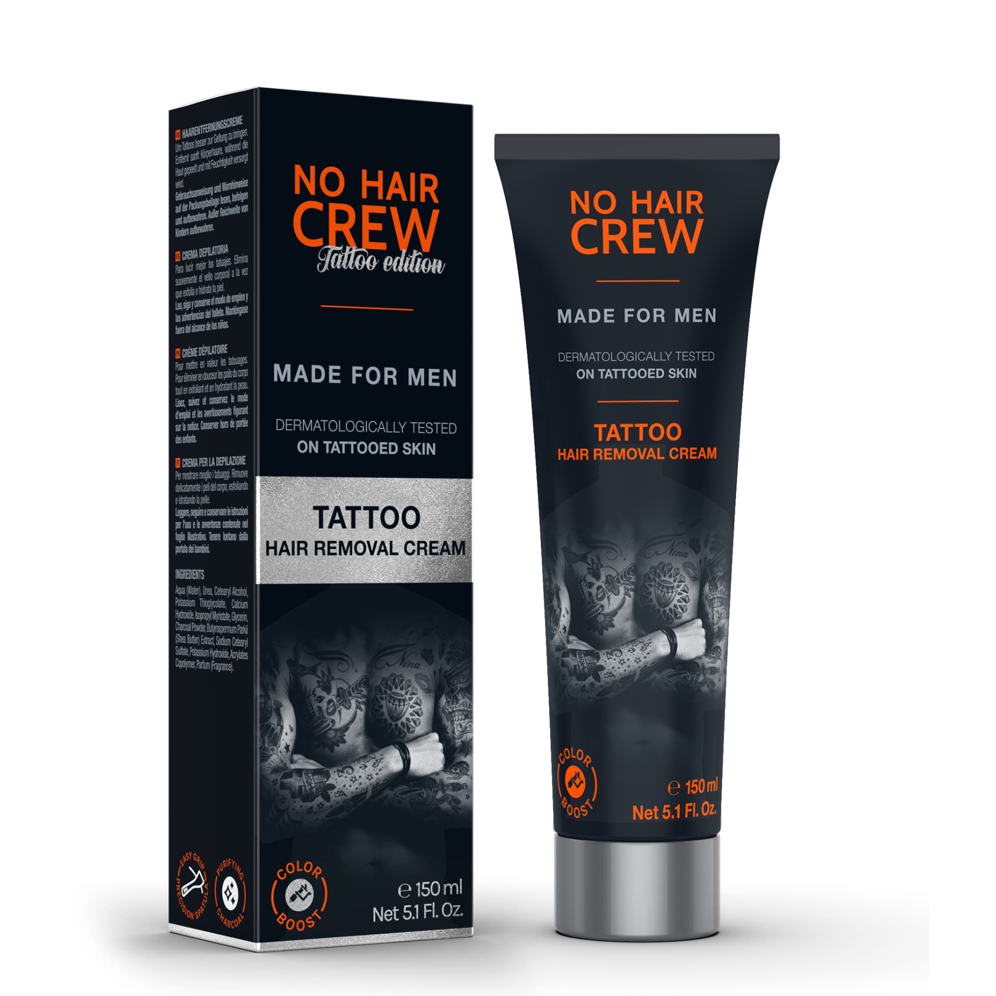 No Hair Crew Tattoo Hair Removal Cream 150 ml