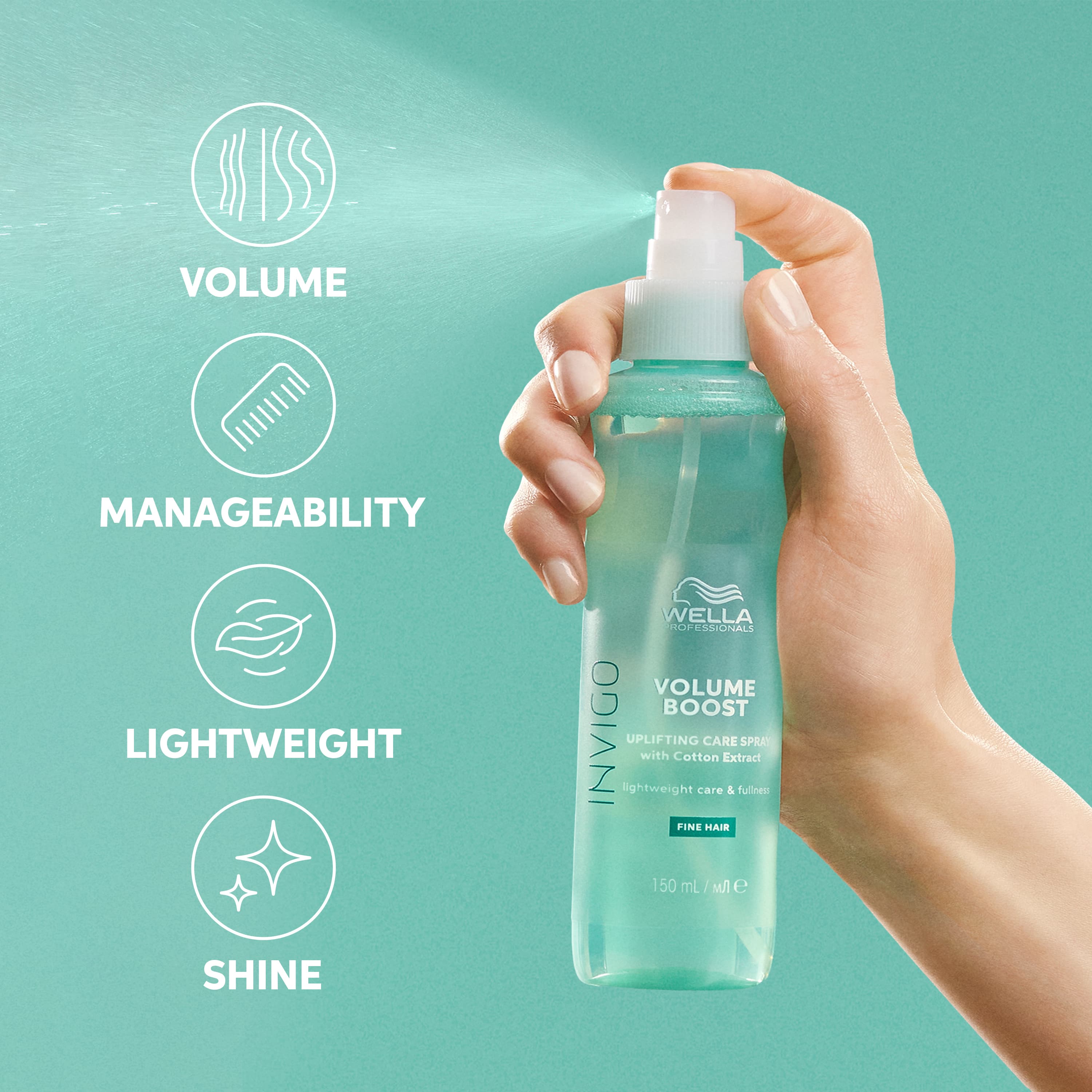 Wella Professionals Invigo Volume Boost Uplifting Care Spray 150 ml - produktbild 2