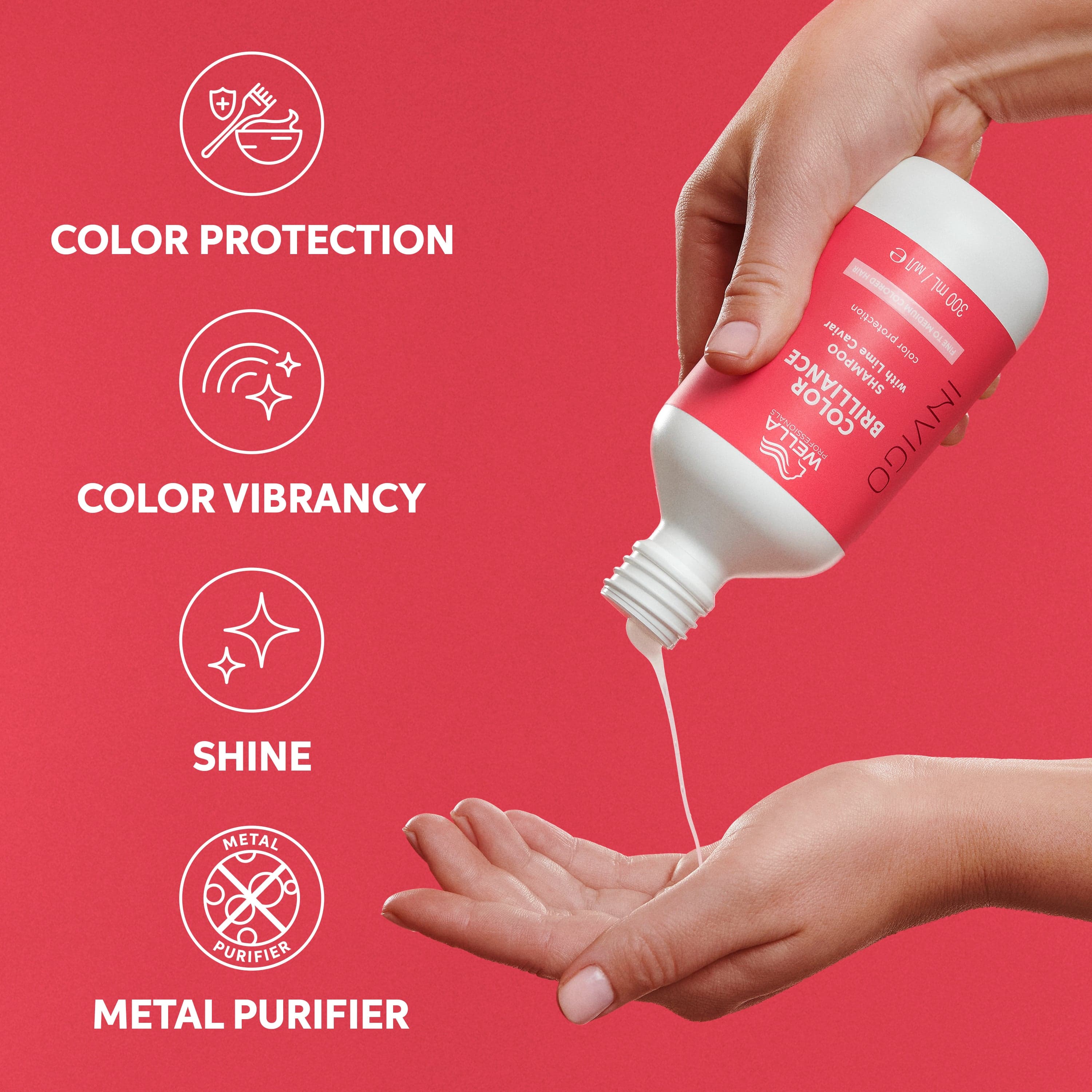 Wella Professionals Invigo Color Brilliance Schampo Fine Hair 300 ml - produktbild 2