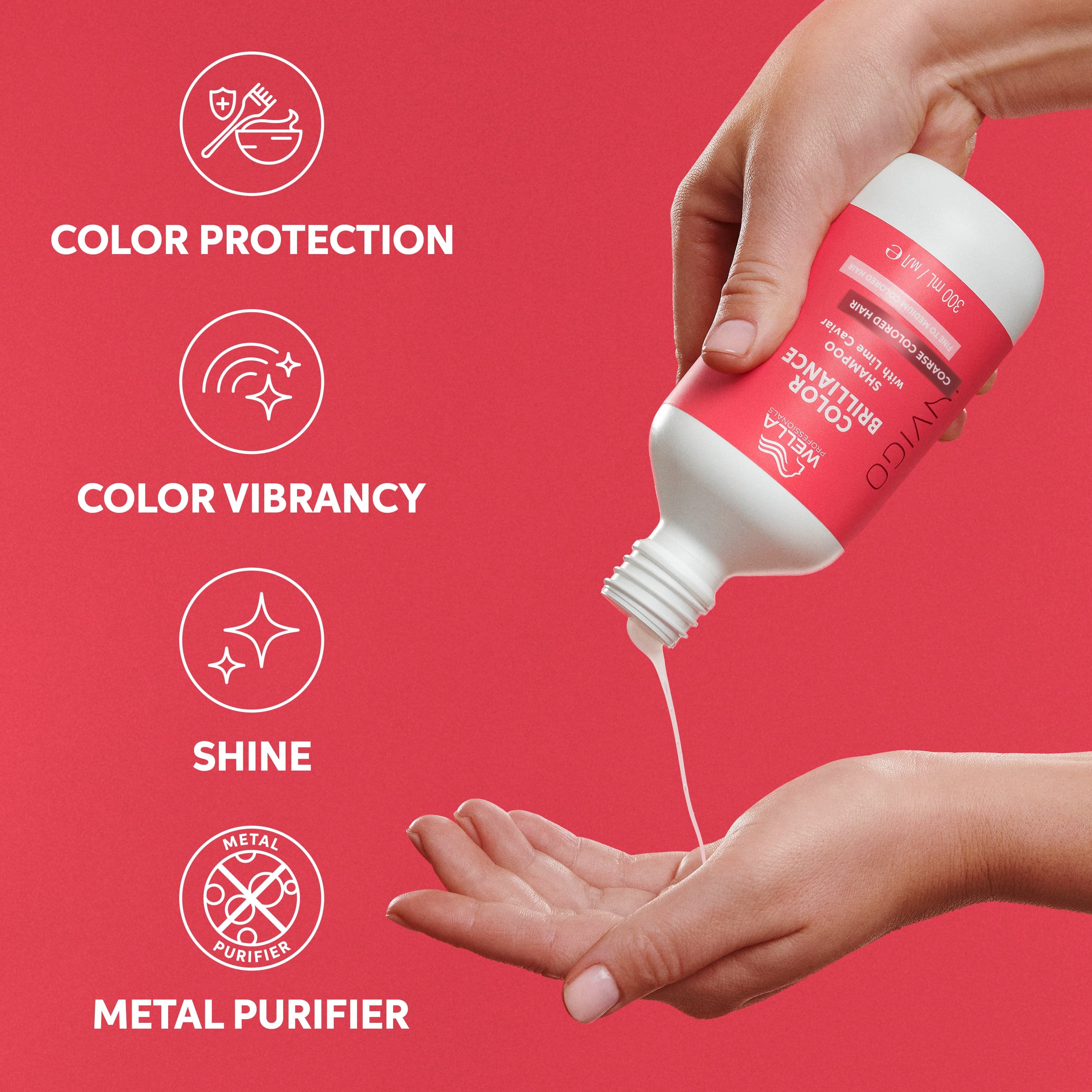 Wella Professionals Invigo Color Brilliance Schampo Coarse Hair 300 ml - produktbild 2