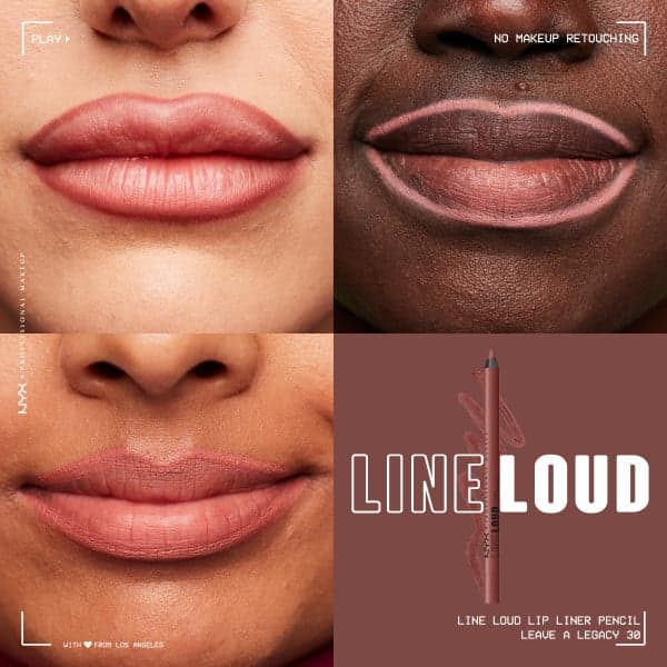 NYX Professional Makeup Line Loud Lip Pencil 30 Leave A Legacy 1,2 g - produktbild 5