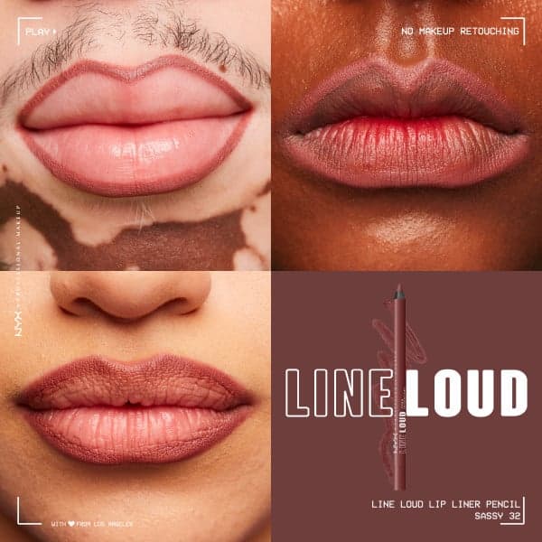 NYX Professional Makeup Line Loud Lip Pencil 32 Sassy 1,2 g - produktbild 5