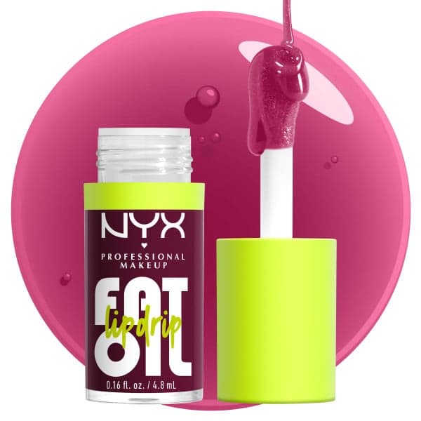NYX Professional Makeup Fat Oil Lip Drip 04 Thats Chic 4,8 ml - produktbild 4